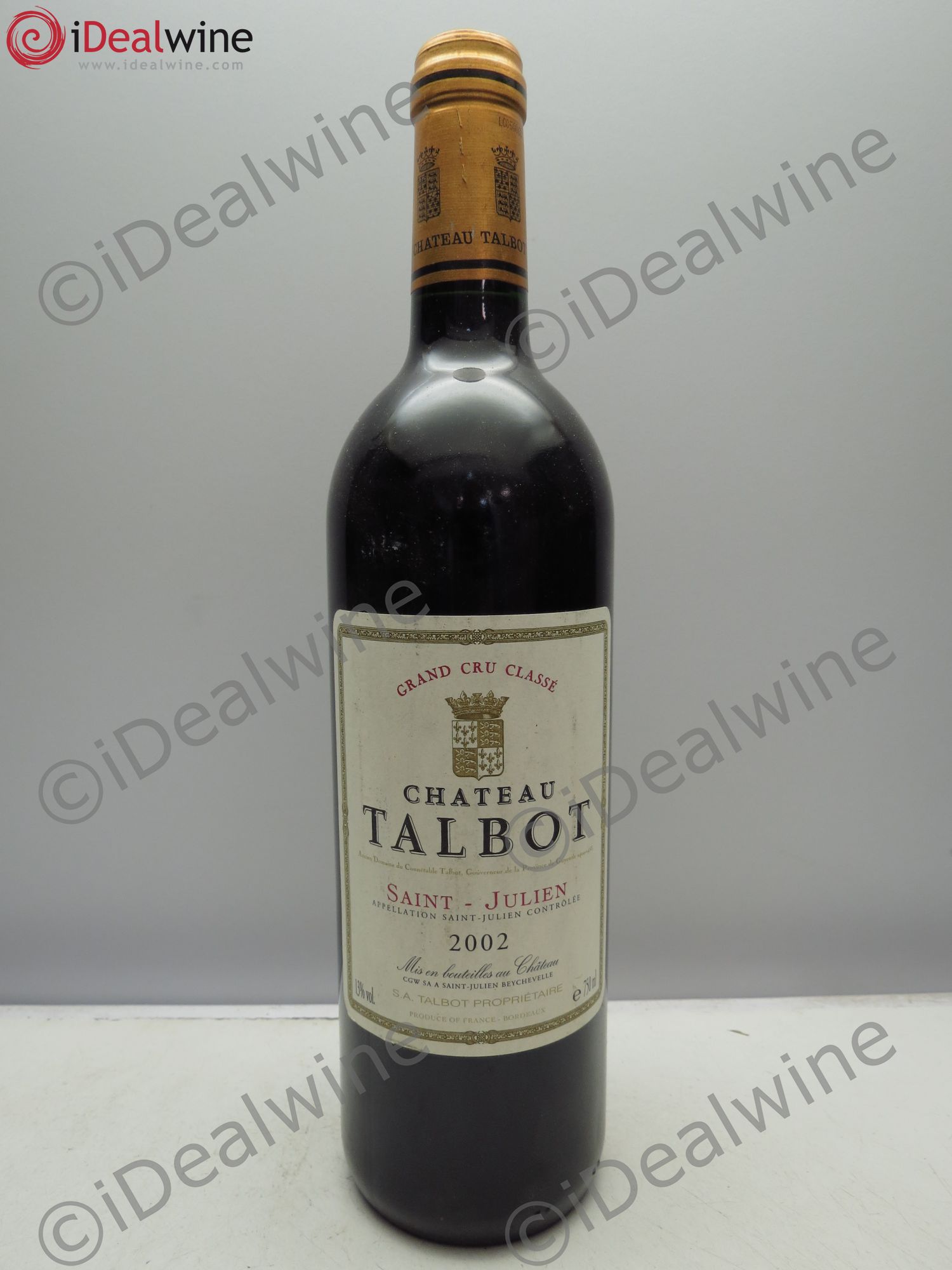 Château Talbot 4ème Grand Cru Classé 2002 - Lot de 6 bouteilles - 0