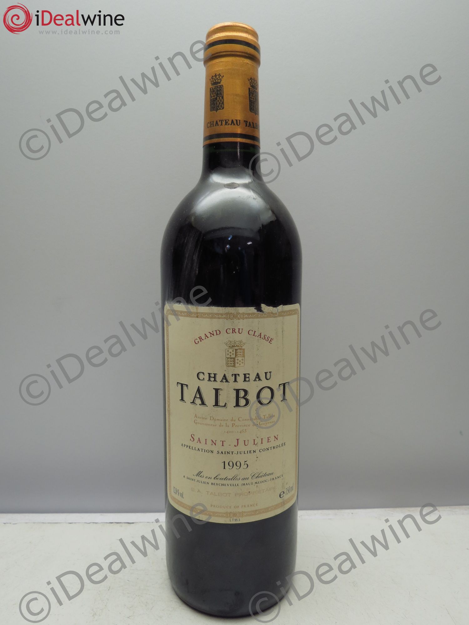Château Talbot 4ème Grand Cru Classé 1995 - Lot de 1 bouteille - 0