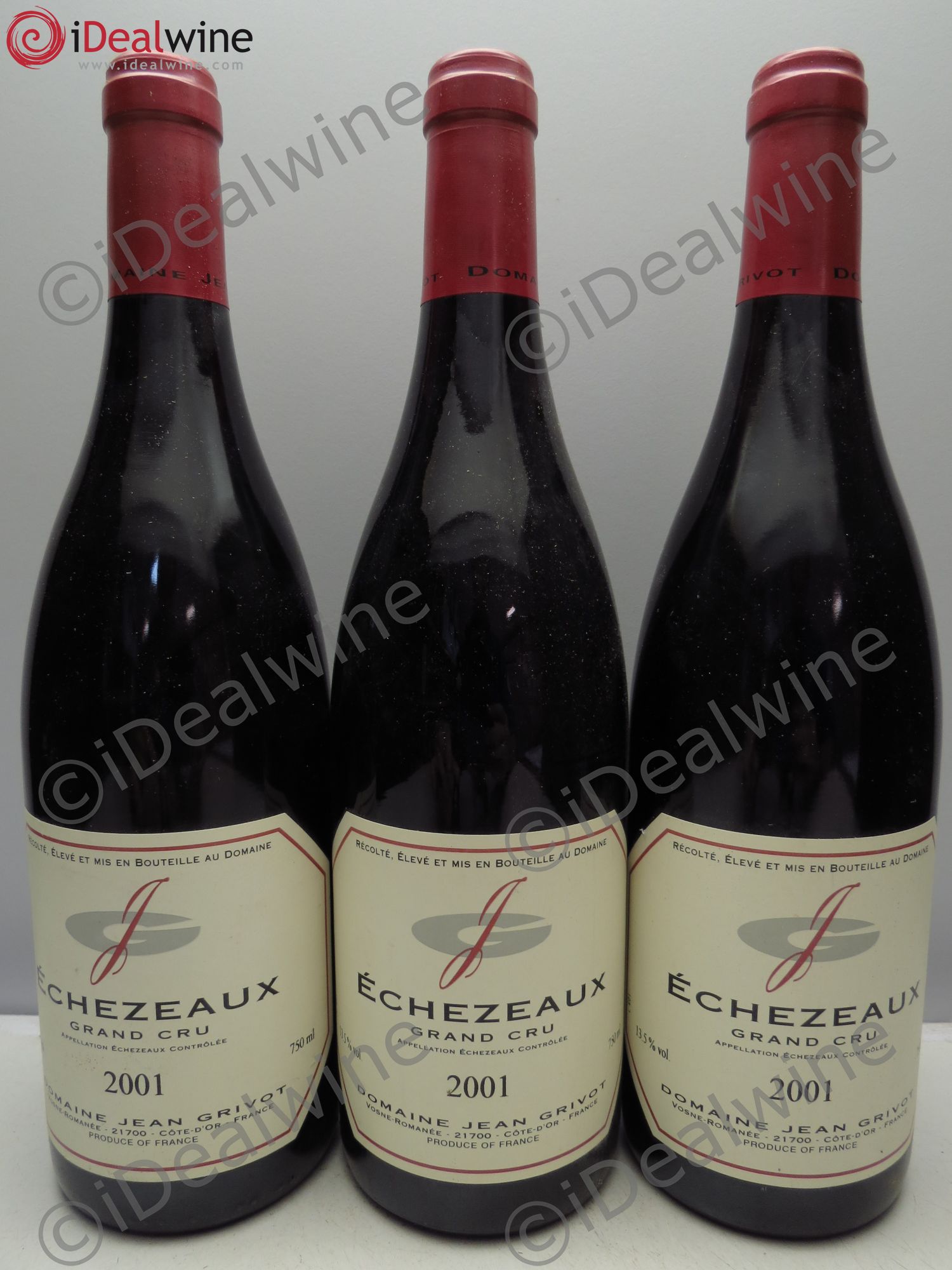 Echezeaux Grand Cru Jean Grivot 2001 - Lot de 3 bouteilles - 0