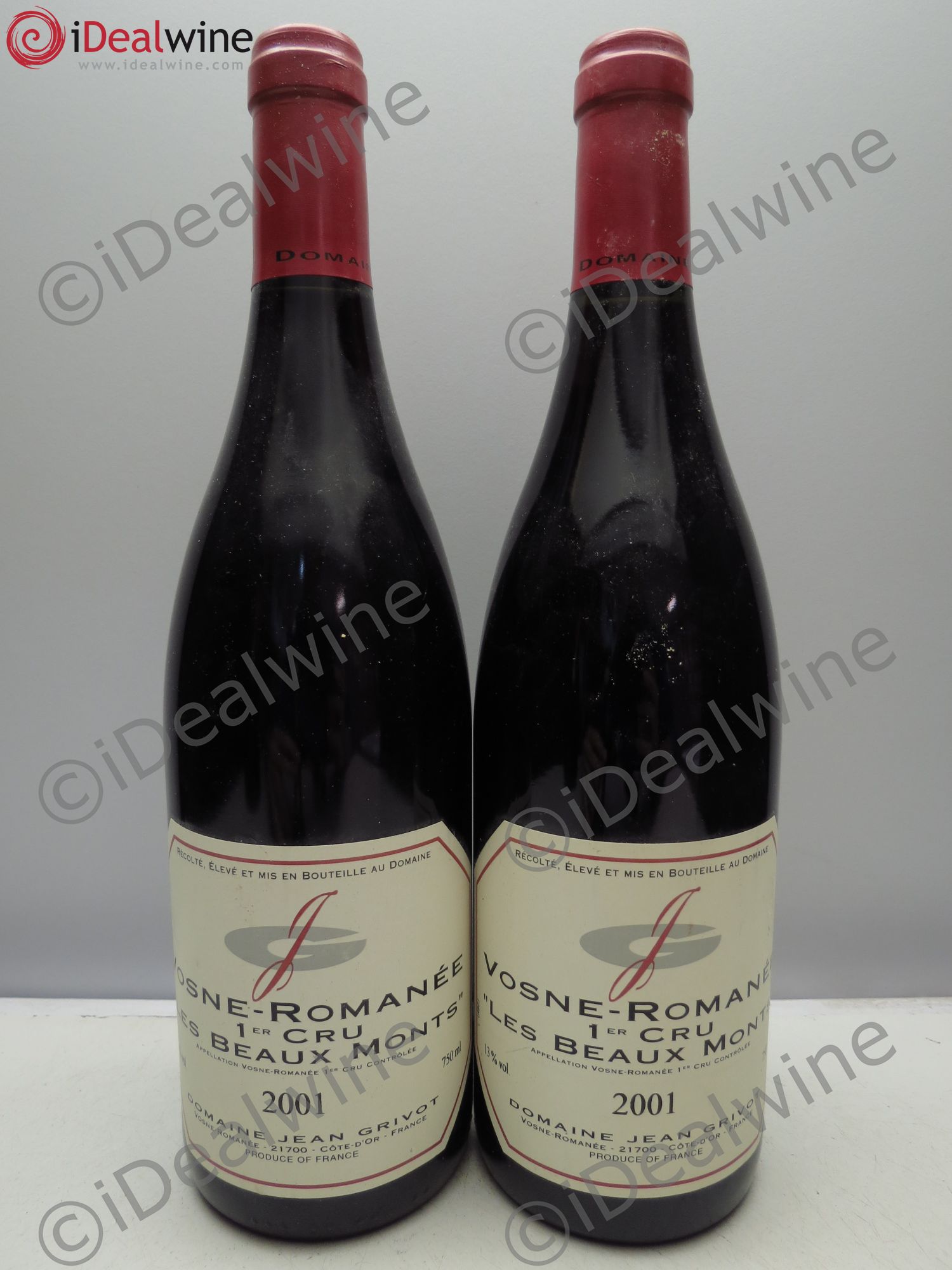 Vosne-Romanée 1er Cru Les Beaux-Monts Jean Grivot 2001 - Lot de 2 bouteilles - 0