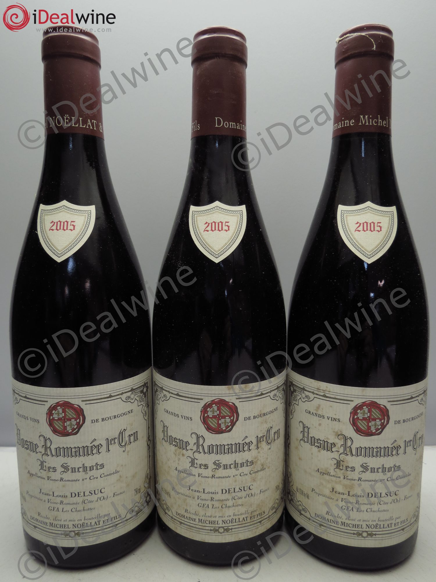 Vosne-Romanée 1er Cru étiq. du GFA Les Chuchottes 2005 - Posten von 3 Flaschen - 0