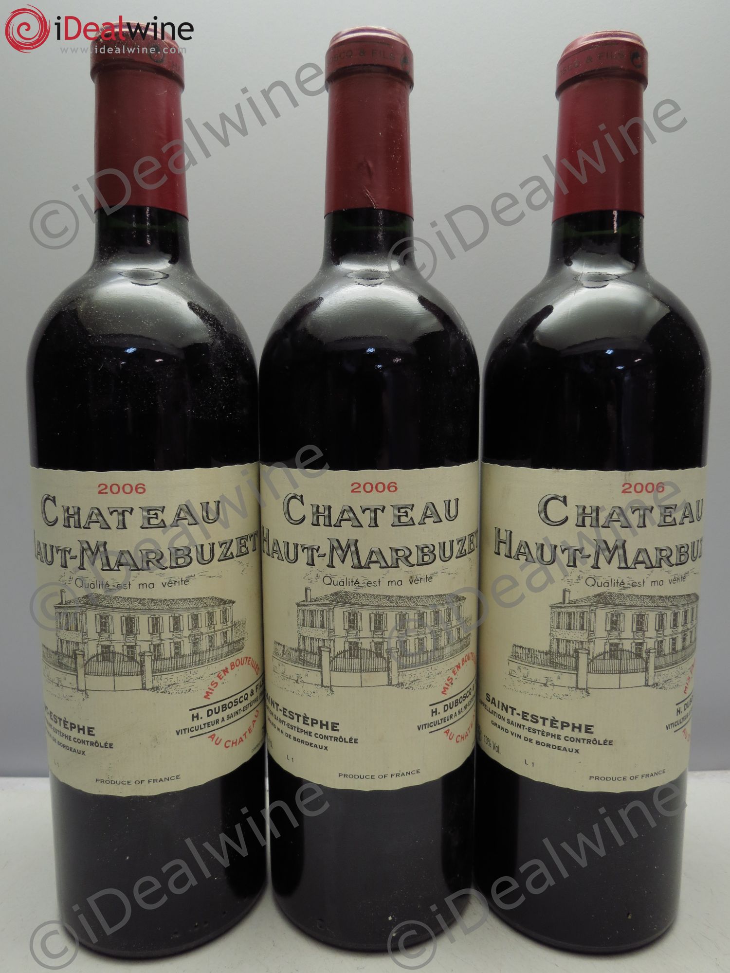 Château Haut Marbuzet 2006 - Lot de 3 bouteilles - 0