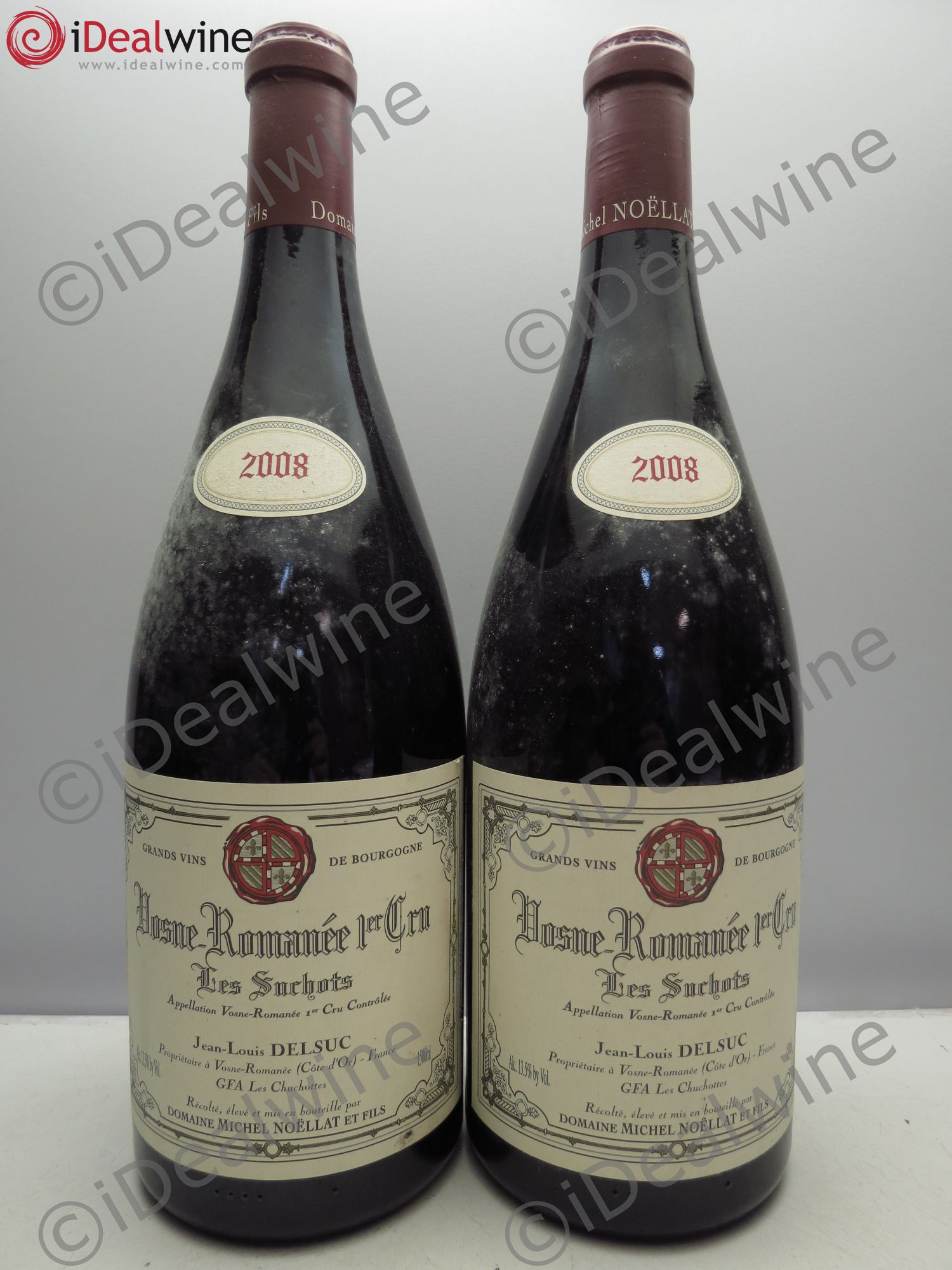 Vosne-Romanée 1er Cru étiq. du GFA Les Chuchottes 2008 - Posten von 2 Magnum - 0
