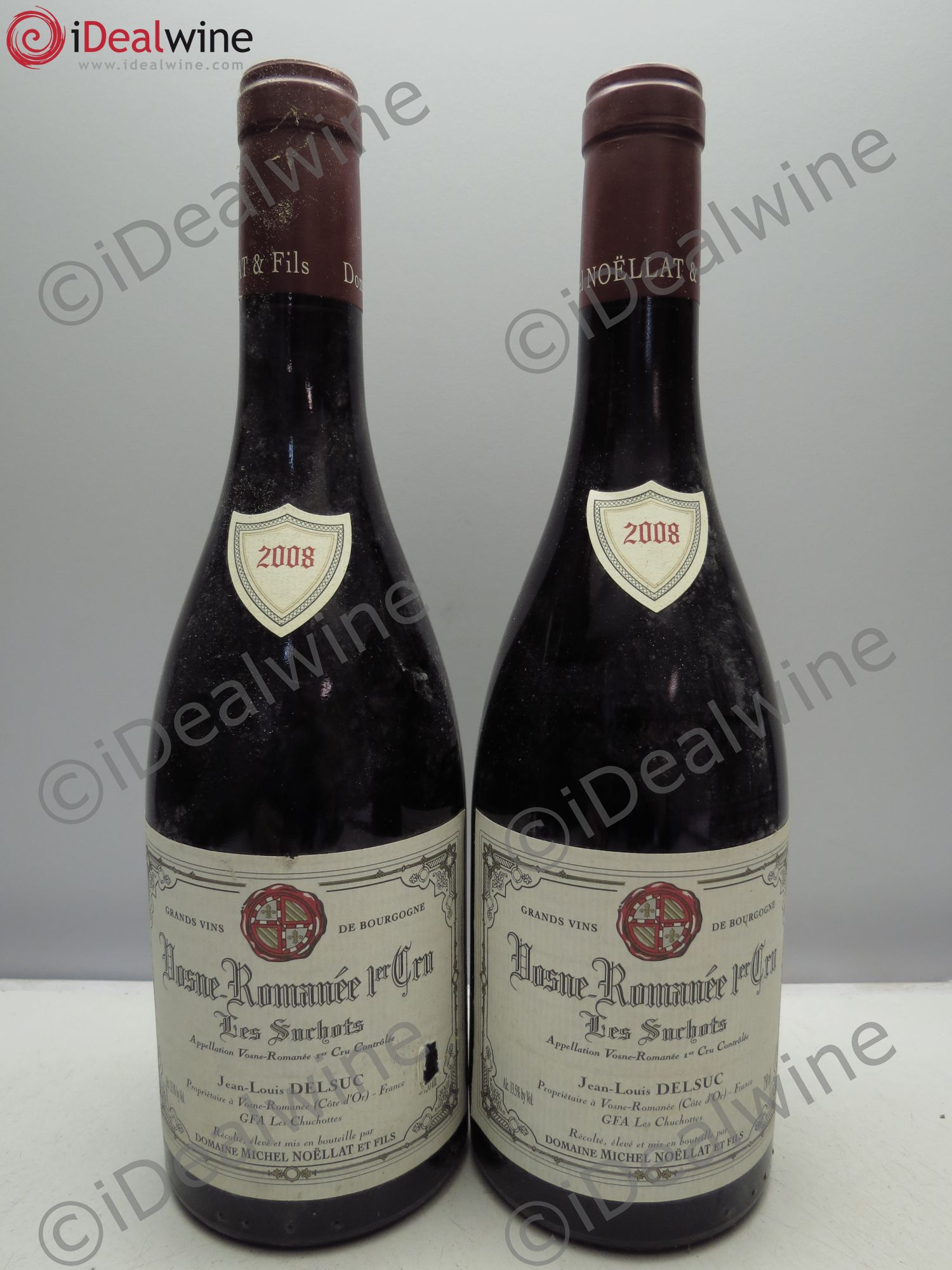 Vosne-Romanée 1er Cru étiq. du GFA Les Chuchottes 2008 - Posten von 2 Flaschen - 0