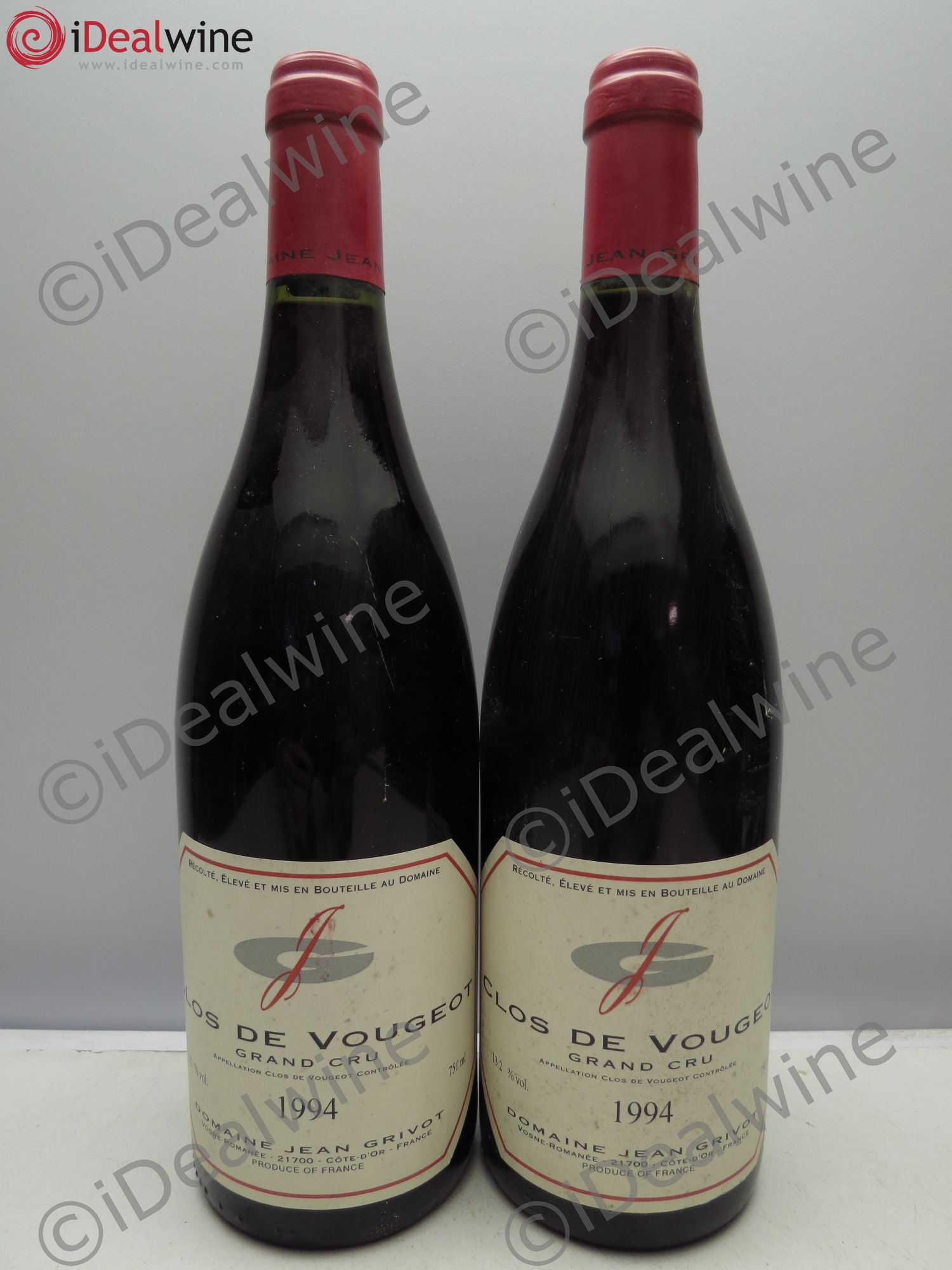 Clos de Vougeot Grand Cru Jean Grivot 1994 - Lot de 2 bouteilles - 0