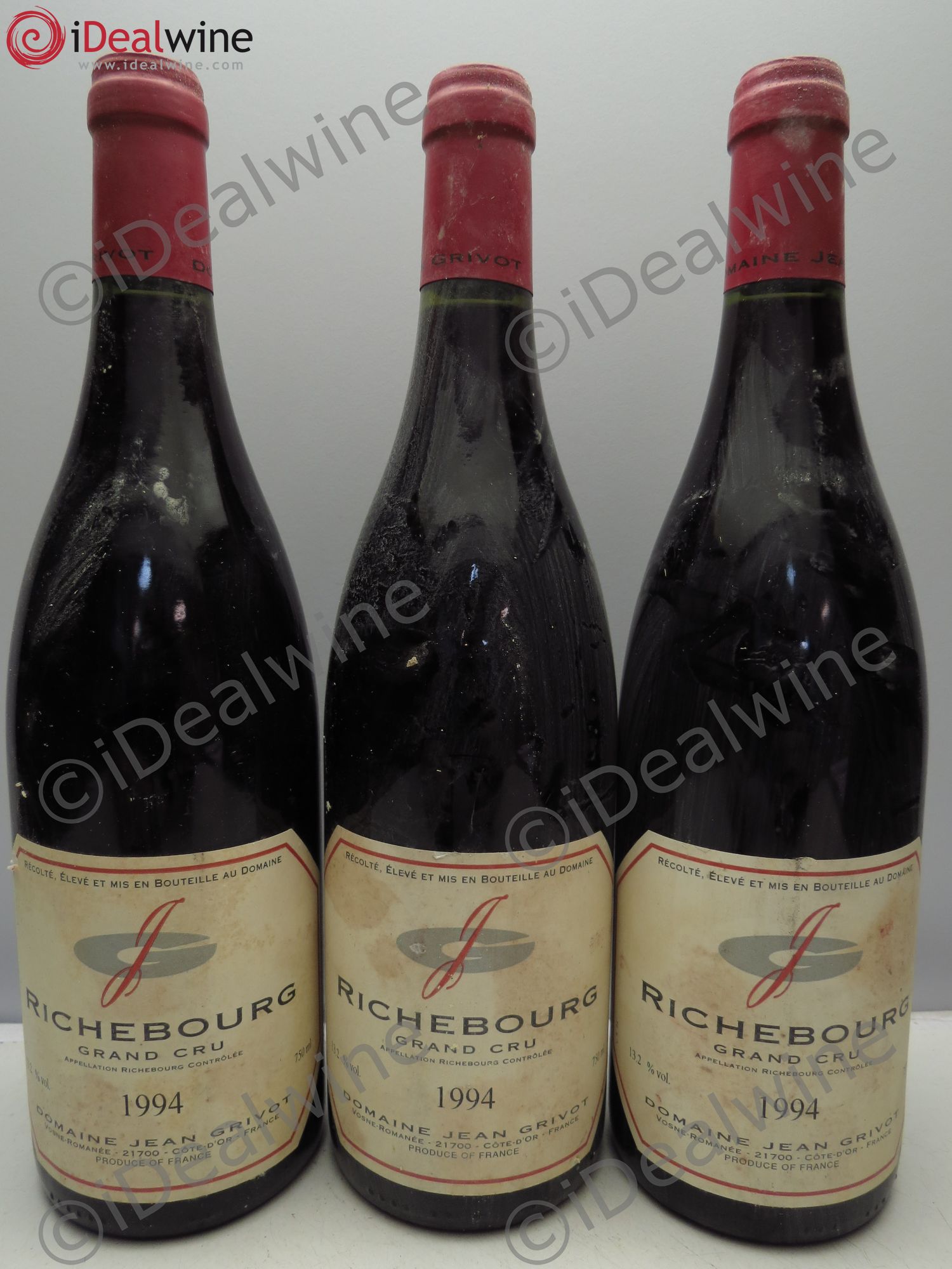Richebourg Grand Cru Jean Grivot 1994 - Lot de 3 bouteilles - 0