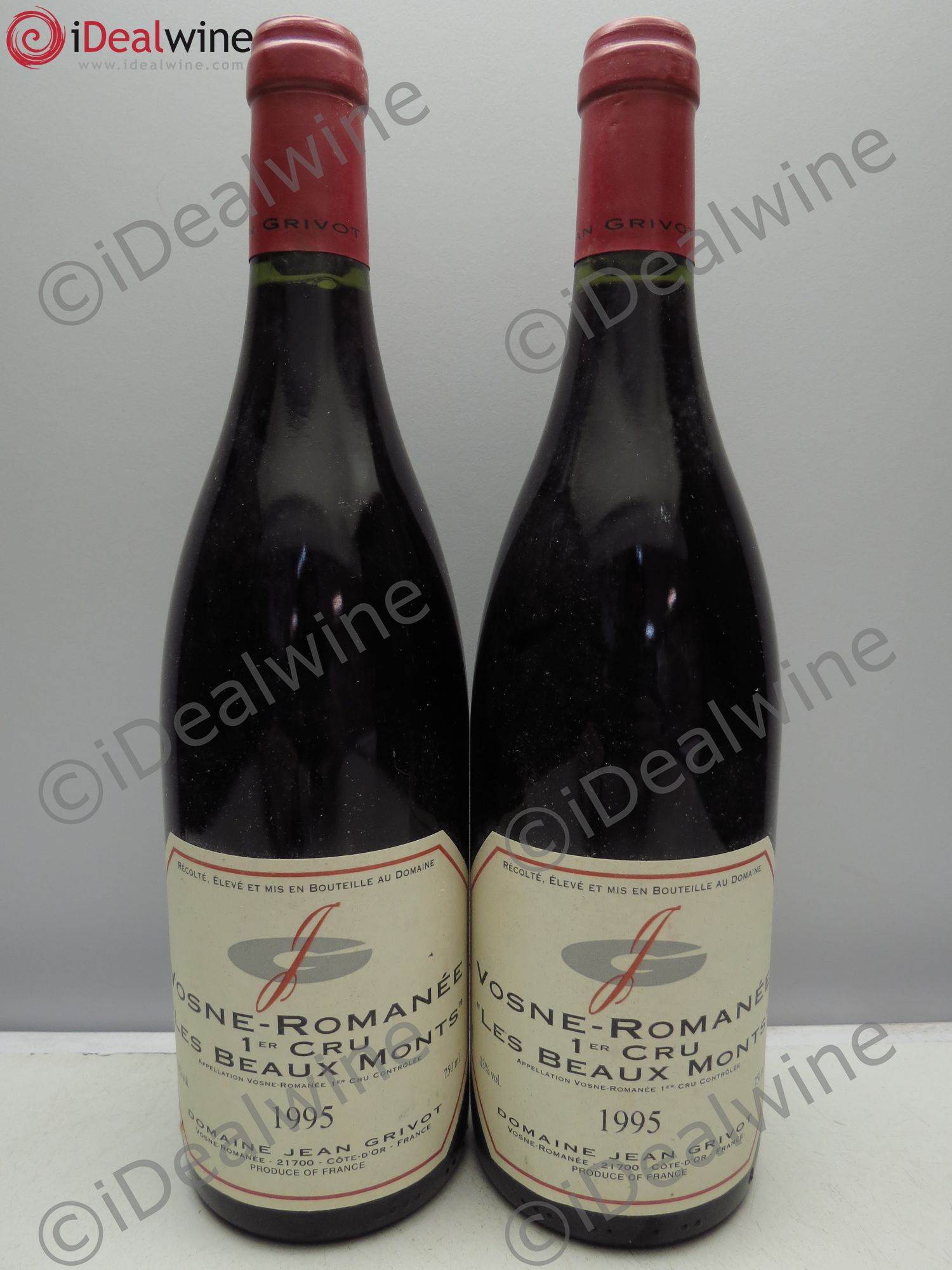 Vosne-Romanée 1er Cru Les Beaux-Monts Jean Grivot 1995 - Lot de 2 bouteilles - 0
