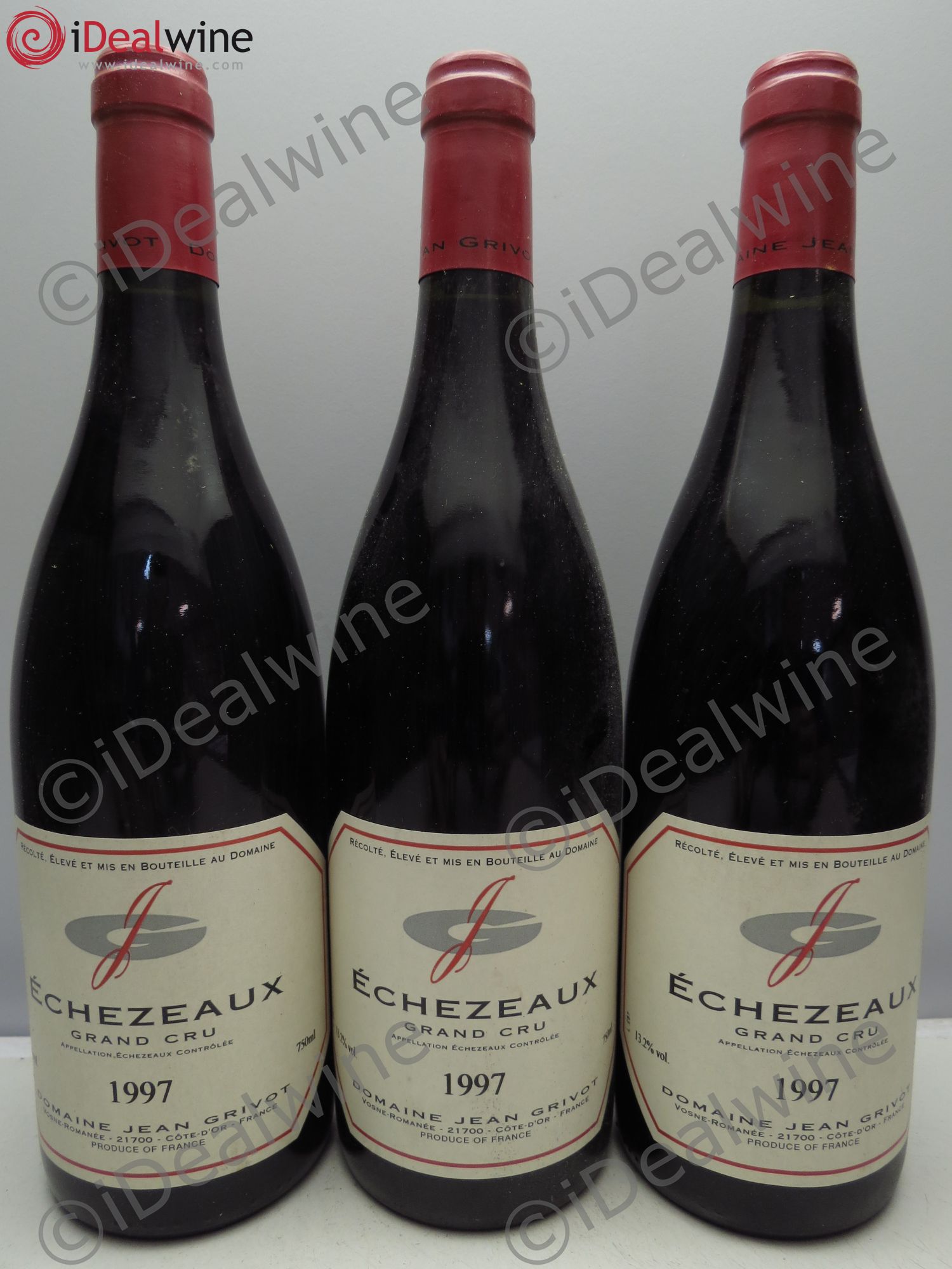 Echezeaux Grand Cru Jean Grivot 1997 - Lot de 3 bouteilles - 0