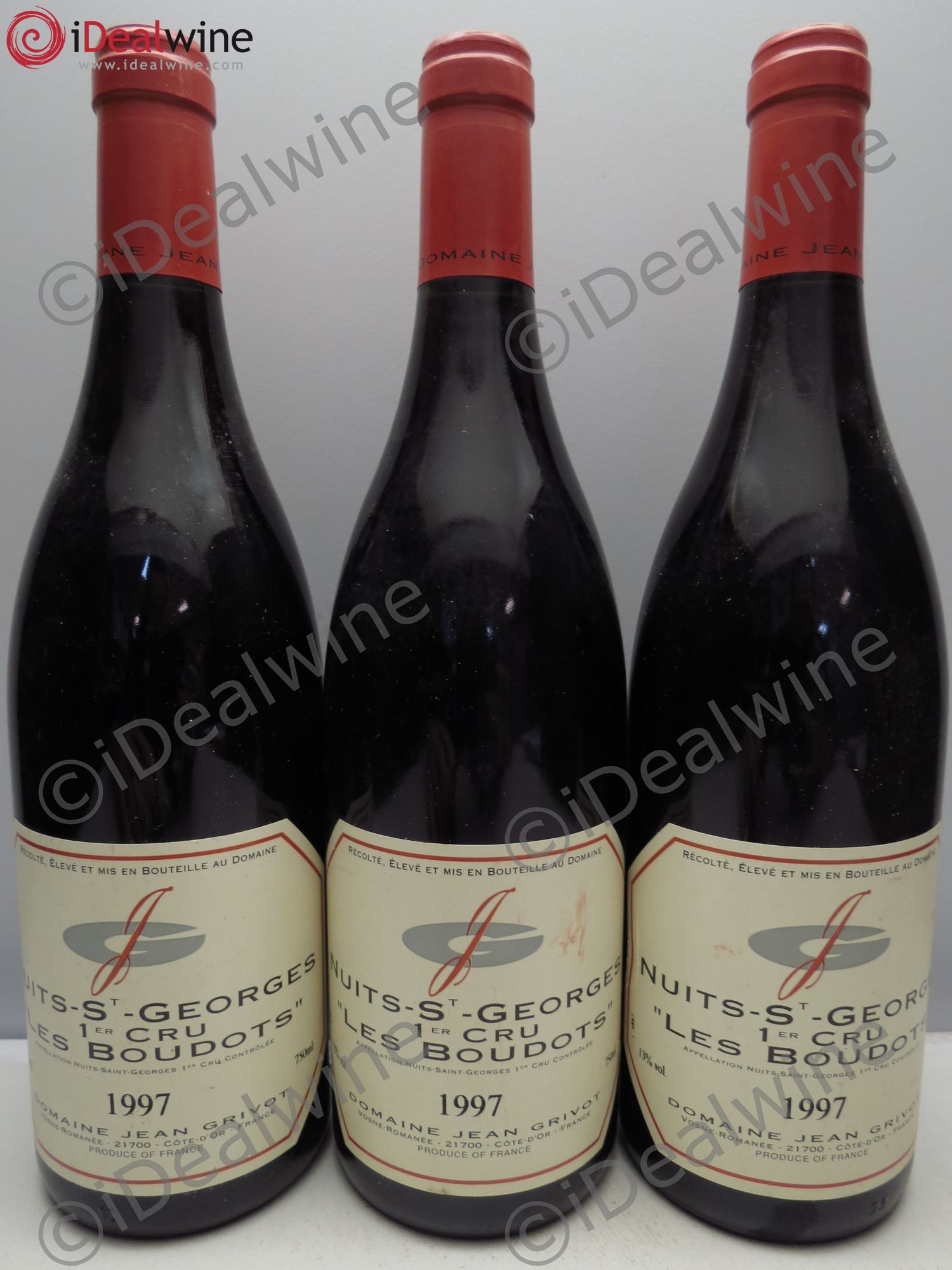 Nuits-Saint-Georges 1er Cru Aux Boudots Jean Grivot 1997 - Lot de 3 bouteilles - 0