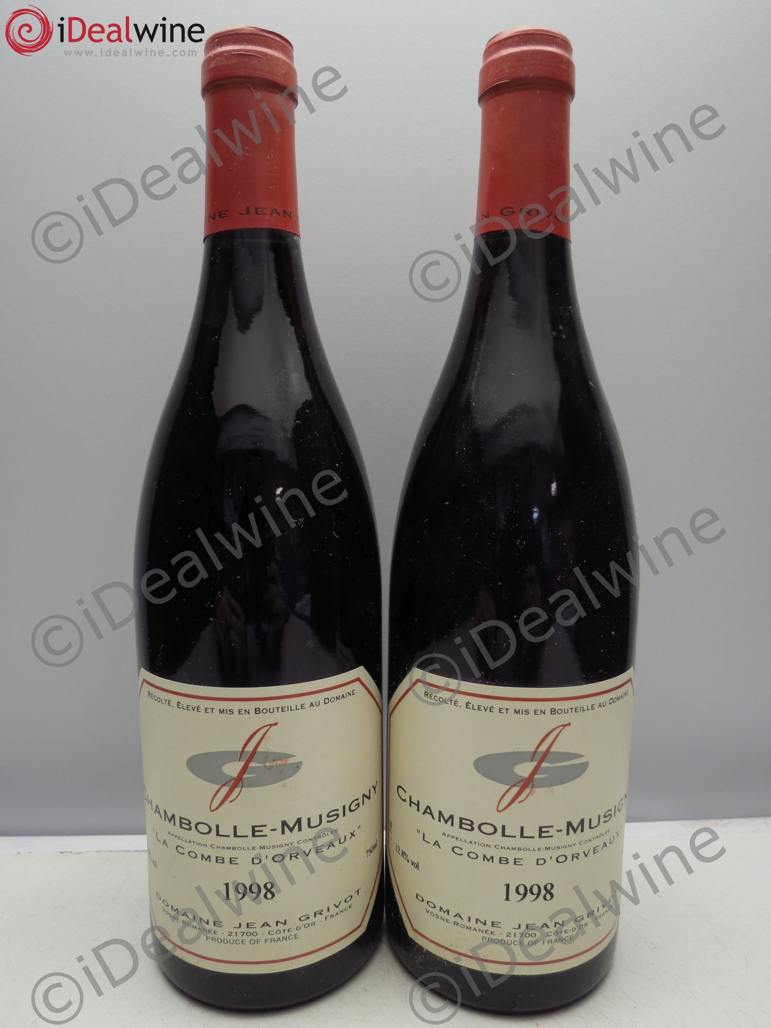 Chambolle-Musigny Combe d'Orveau Jean Grivot 1998 - Lot de 2 bouteilles - 0