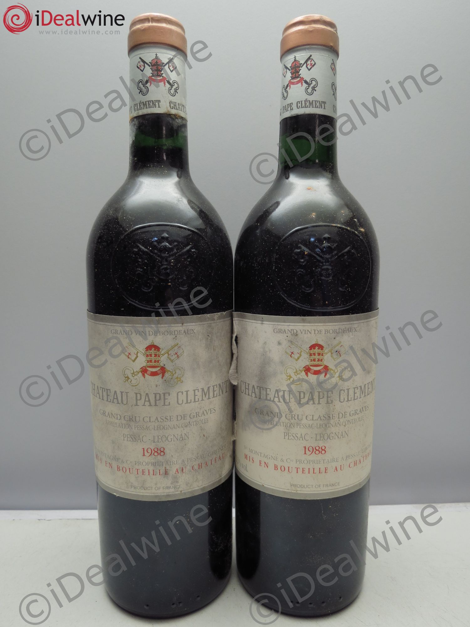 Château Pape Clément Cru Classé de Graves 1988 - Lot de 2 bouteilles - 0