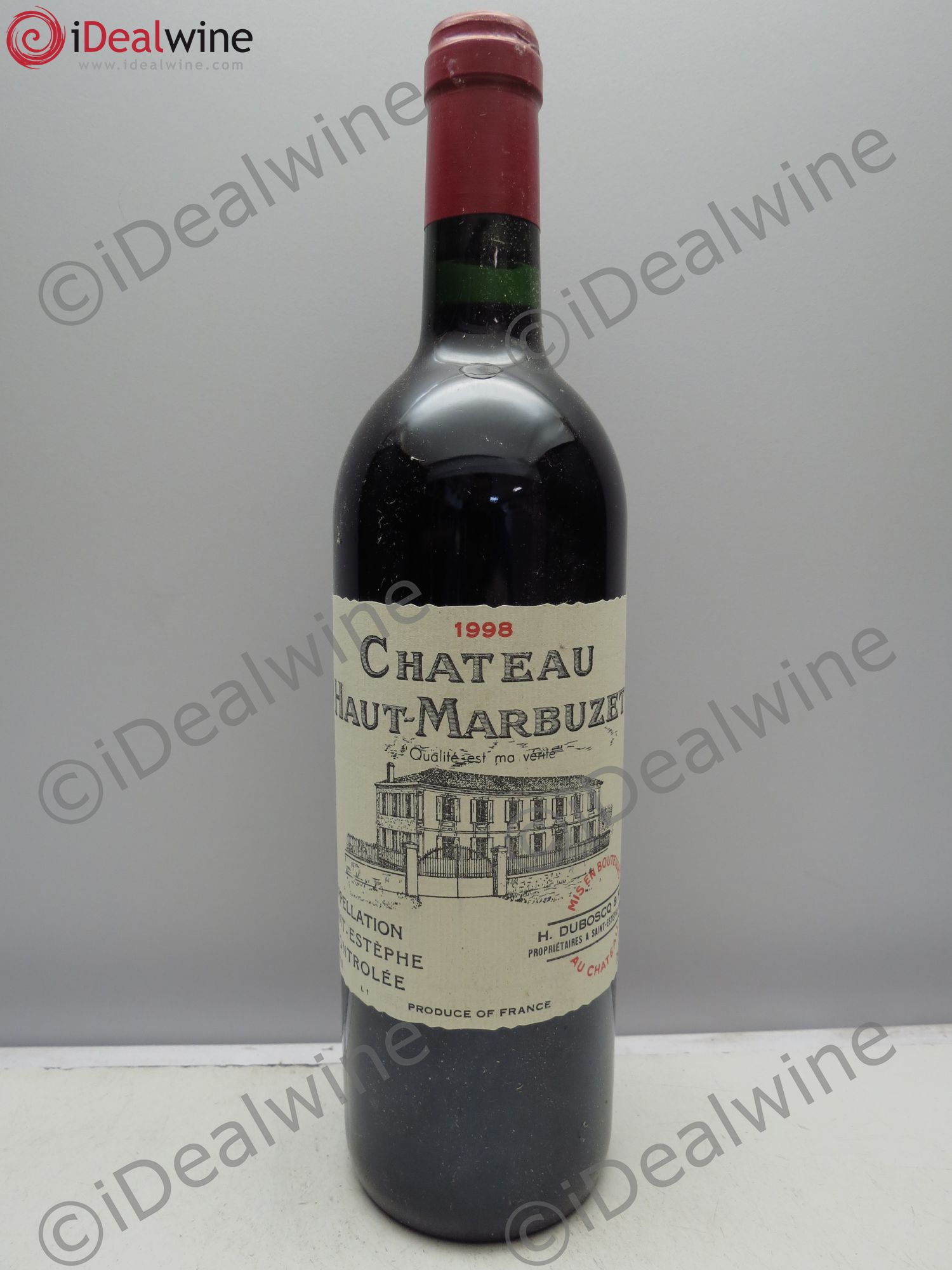 Château Haut Marbuzet 1998 - Lot de 1 bouteille - 0