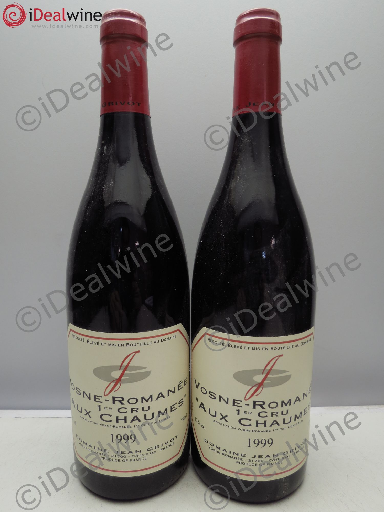 Vosne-Romanée 1er Cru Aux Chaumes Jean Grivot 1999 - Lot de 2 bouteilles - 0