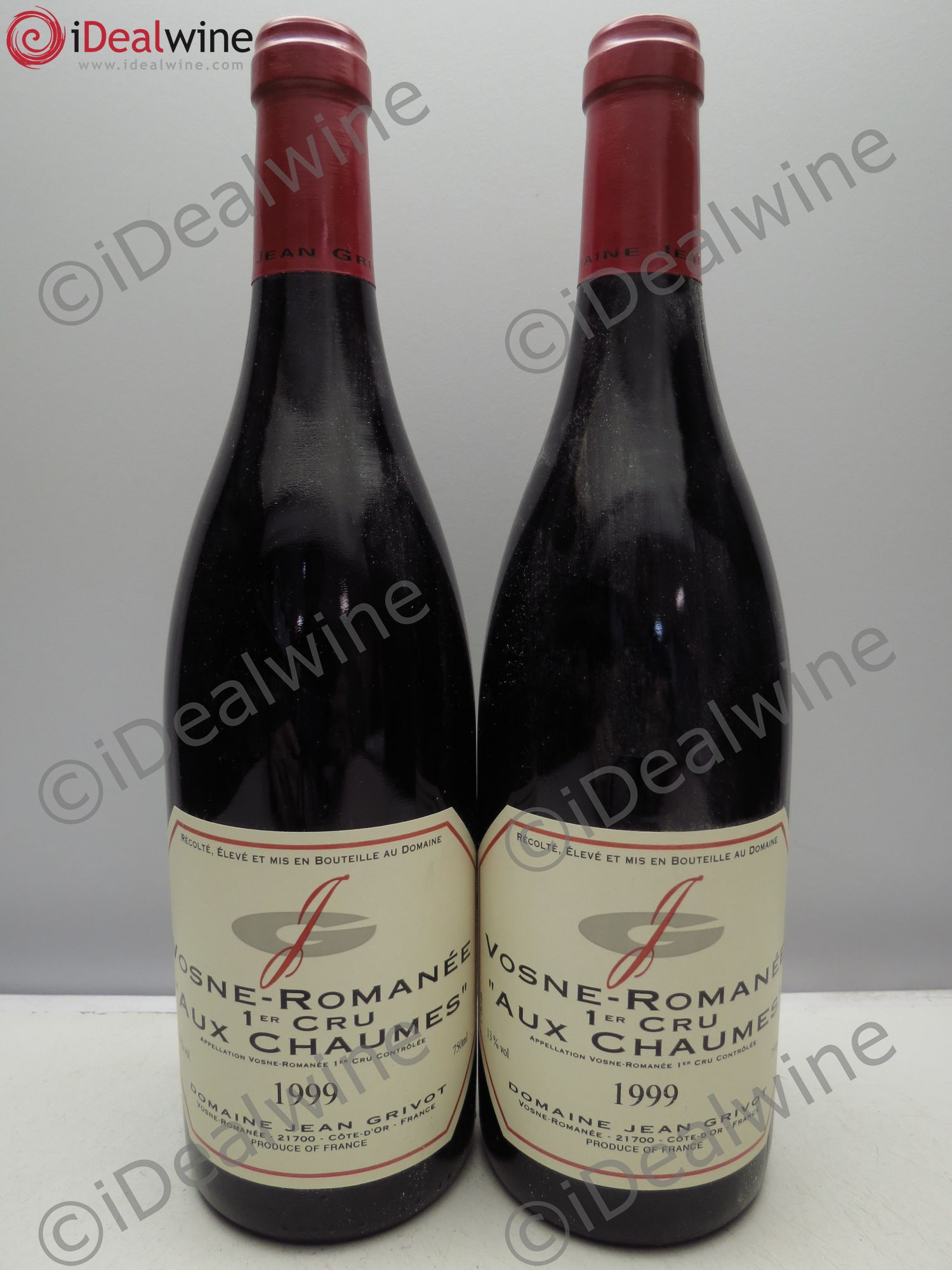 Vosne-Romanée 1er Cru Aux Chaumes Jean Grivot 1999 - Lot de 2 bouteilles - 0