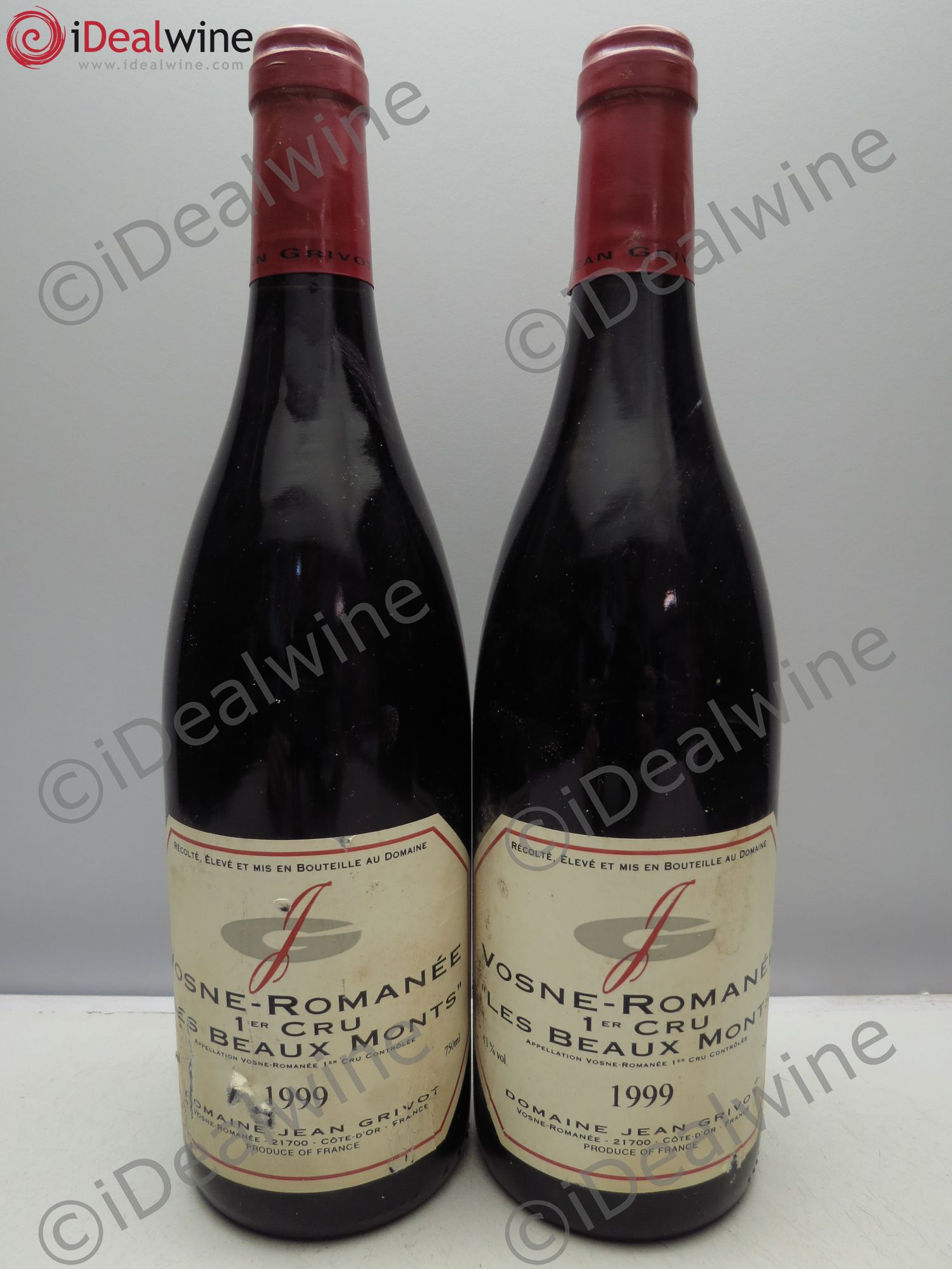 Vosne-Romanée 1er Cru Les Beaux-Monts Jean Grivot 1999 - Lot de 2 bouteilles - 0