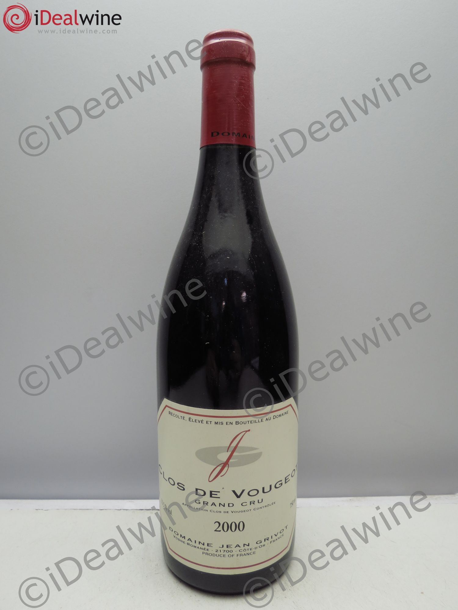 Clos de Vougeot Grand Cru Jean Grivot 2000 - Lot de 1 bouteille - 0