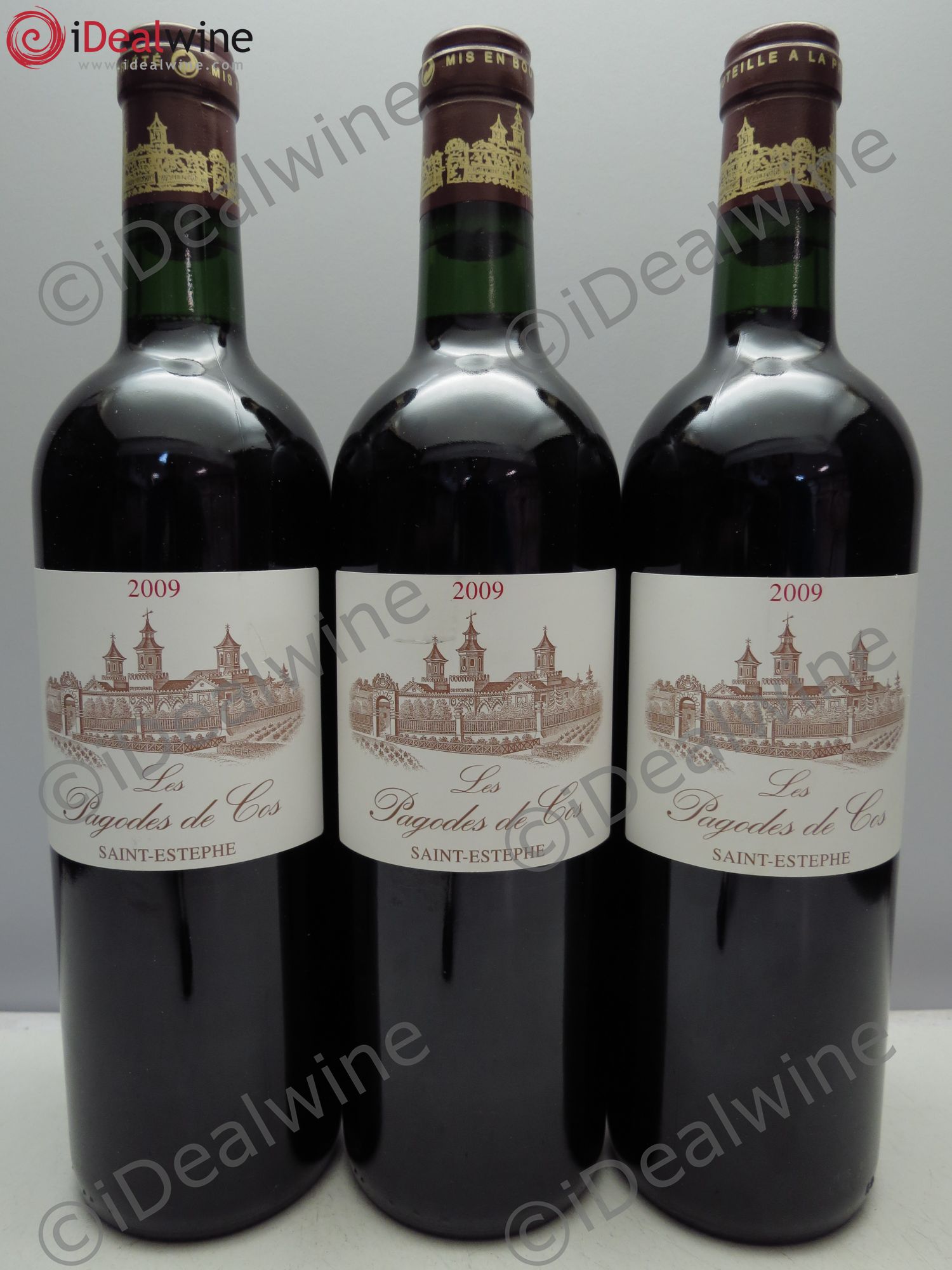 Les Pagodes de Cos Second Vin 2009 - Posten von 3 Flaschen - 0