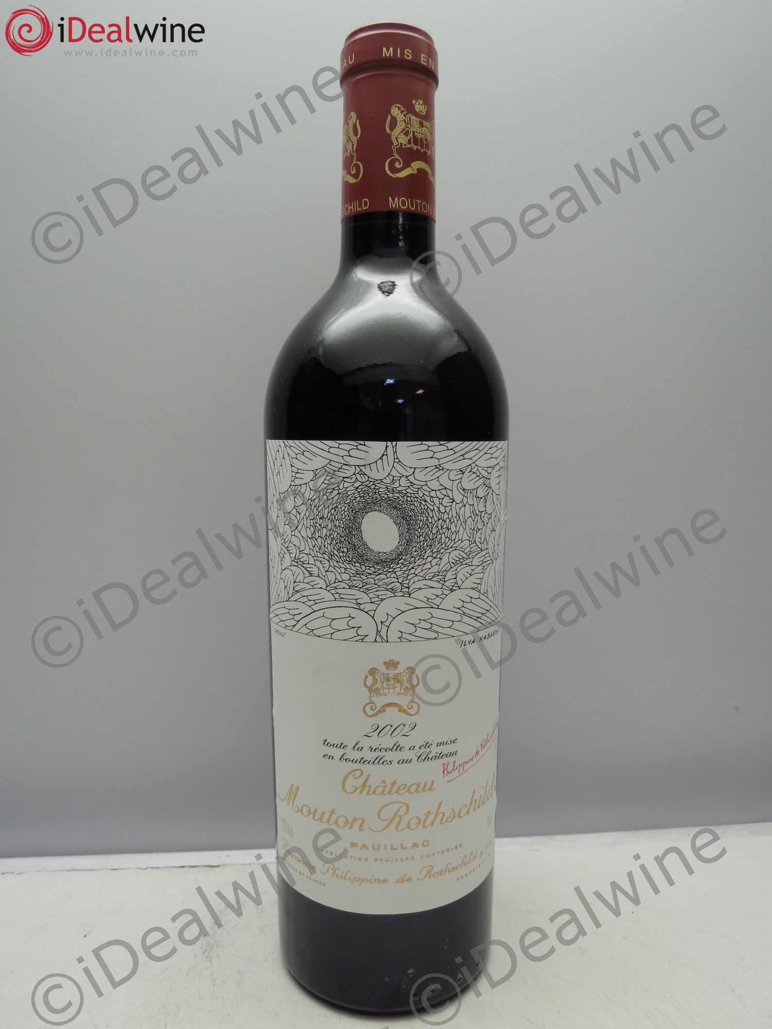 Château Mouton Rothschild 1er Grand Cru Classé 2002 - Lot de 1 bouteille - 0