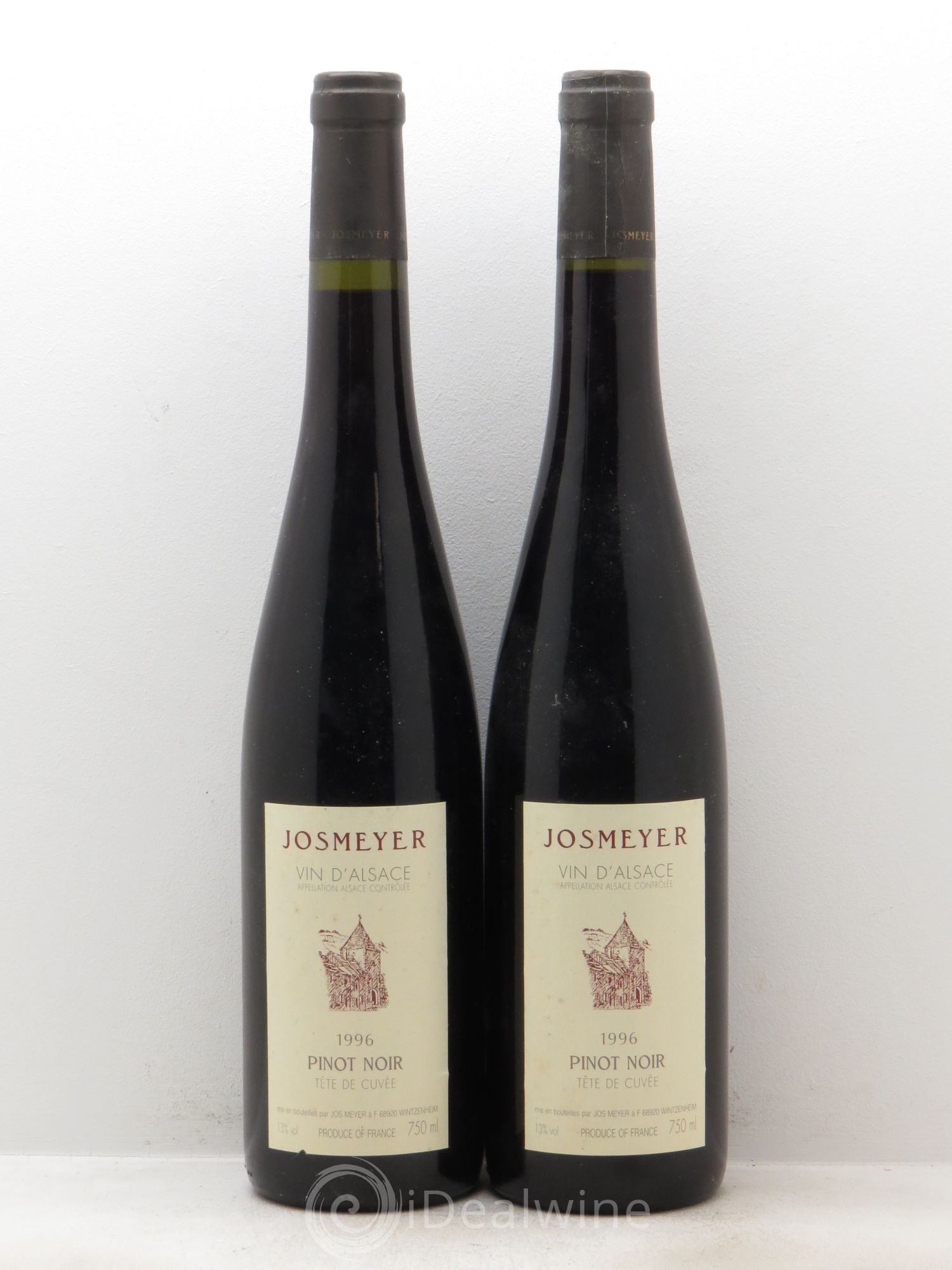 Pinot Noir "Tête de Cuvée" Josmeyer 1996 - Posten von 2 Flaschen - 0