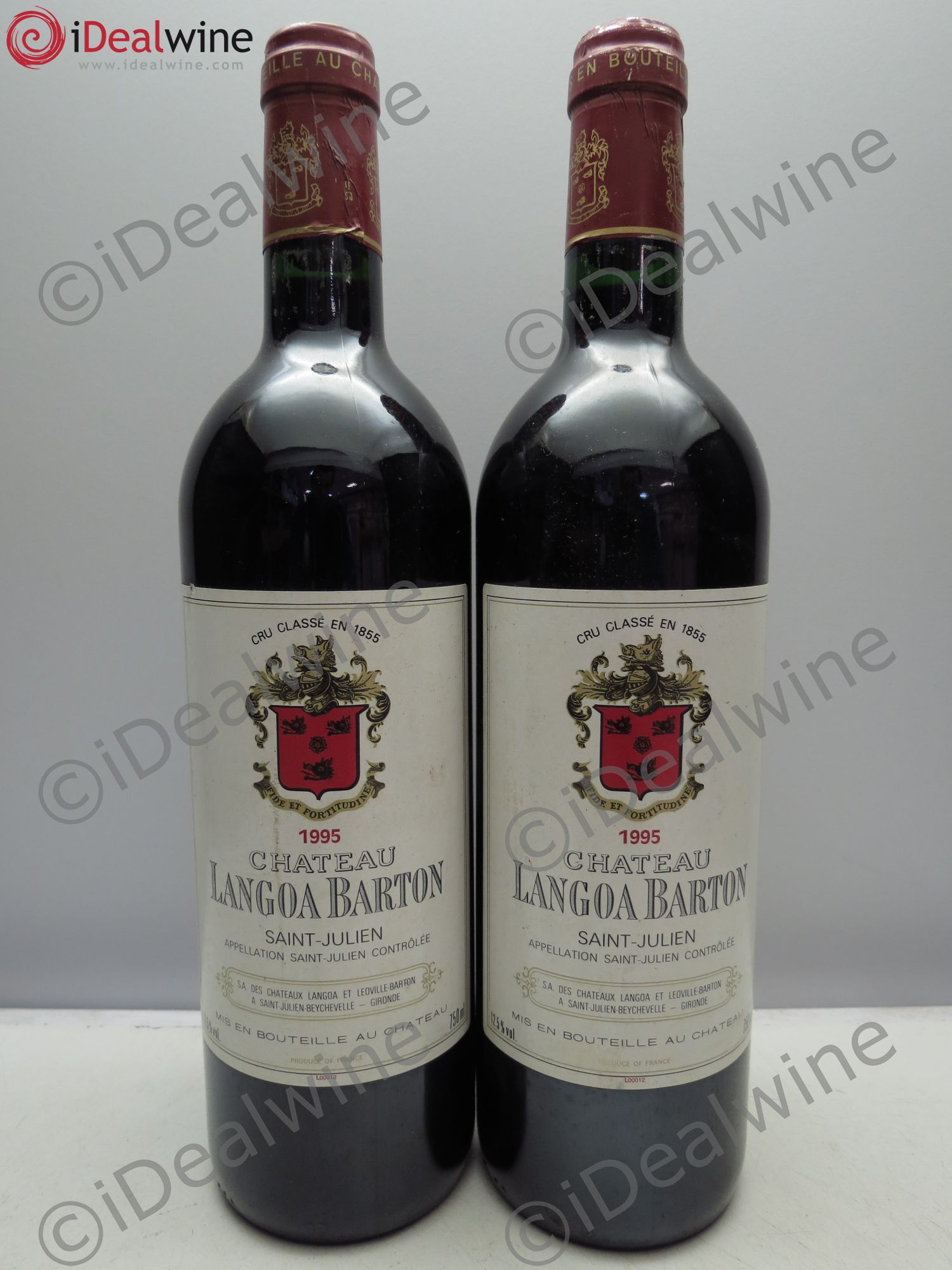 Château Langoa Barton 3ème Grand Cru Classé 1995 - Lot de 2 bouteilles - 0