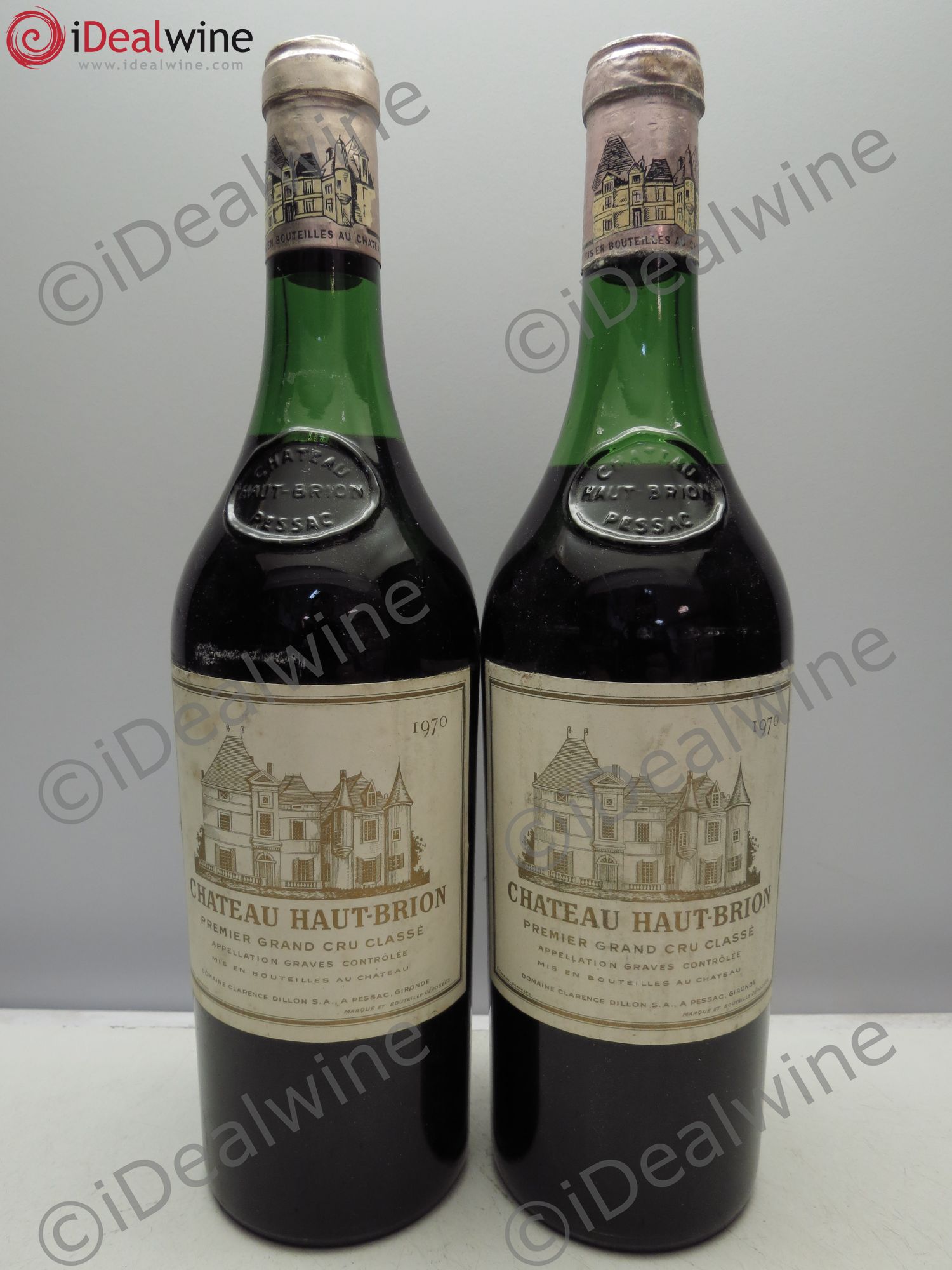 Château Haut Brion 1er Grand Cru Classé 1970 - Lot de 2 bouteilles - 0