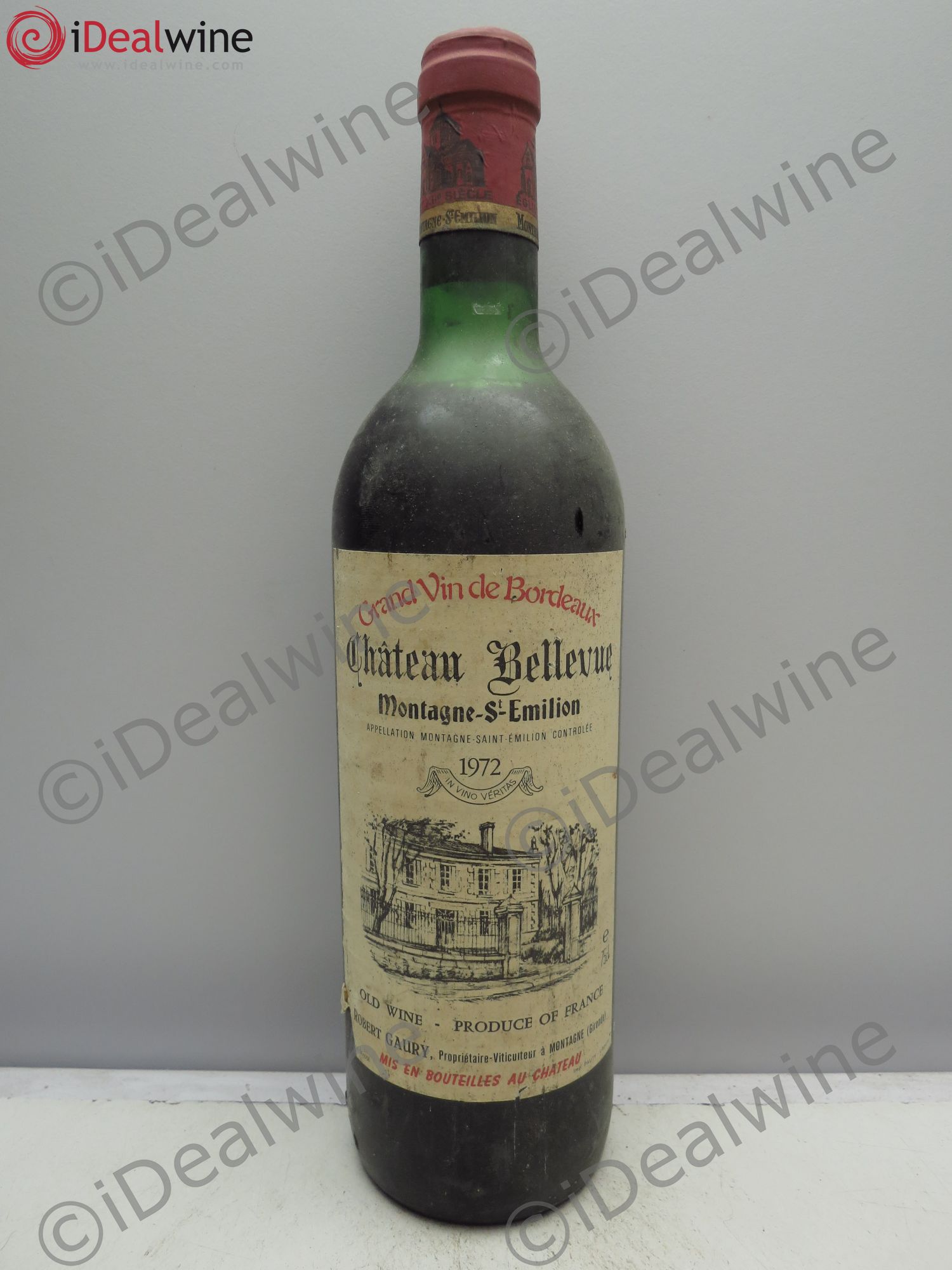 Bordeaux Château Bellevue Montagne St Emilion 1972 - Posten von 1 Flasche - 0