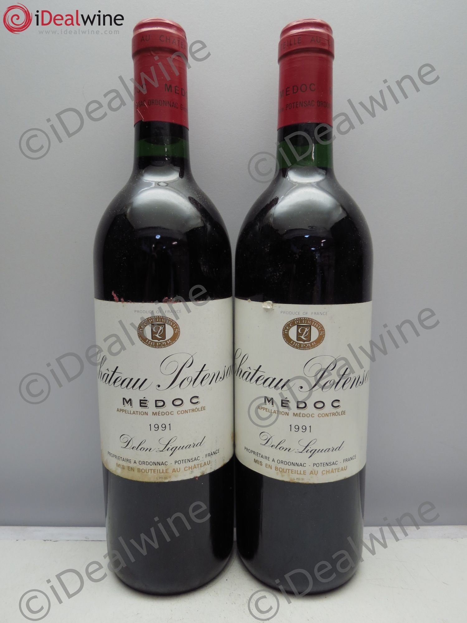 Château Potensac 1991 - Lot de 2 bouteilles - 0