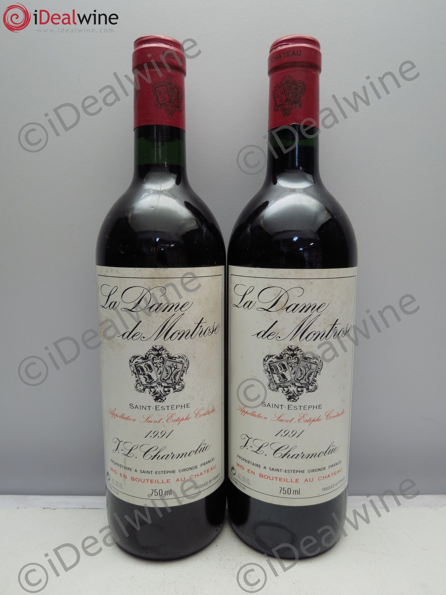 La Dame de Montrose Second Vin 1991 - Lot de 2 bouteilles - 0