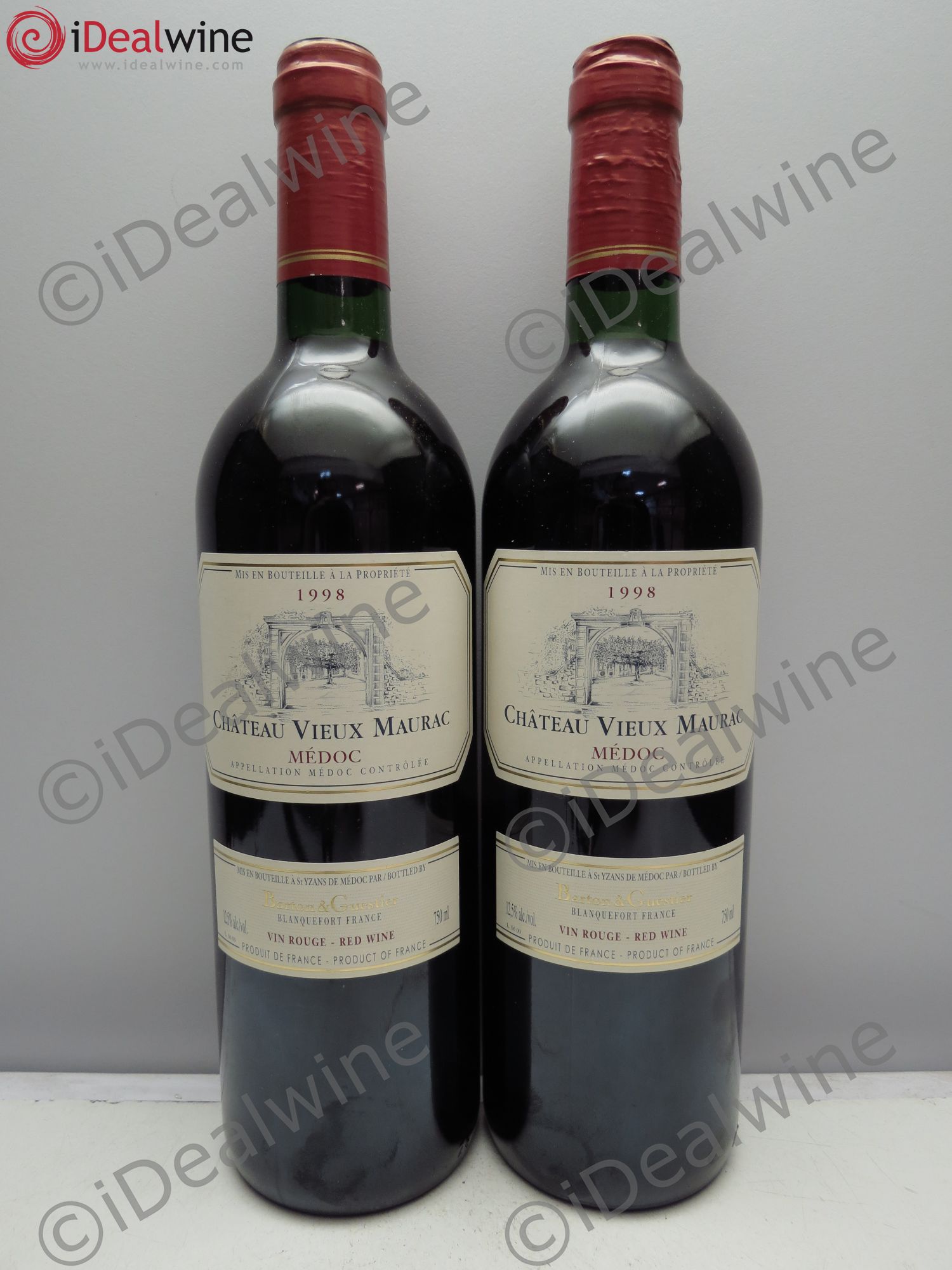 Médoc Château Vieux Maurac 1998 - Posten von 2 Flaschen - 0