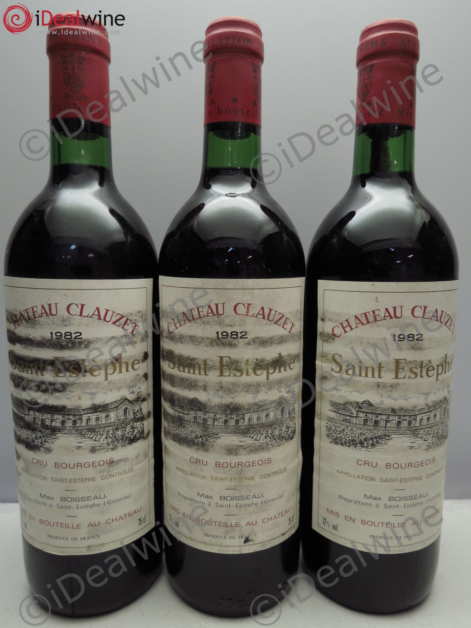 Saint-Estèphe Château Clauzet 1982 - Posten von 3 Flaschen - 0