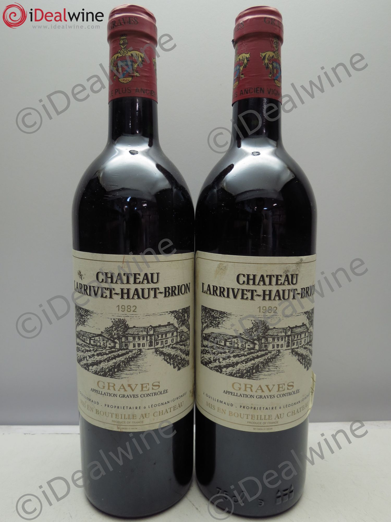 Château Larrivet Haut-Brion 1982 - Lot de 2 bouteilles - 0
