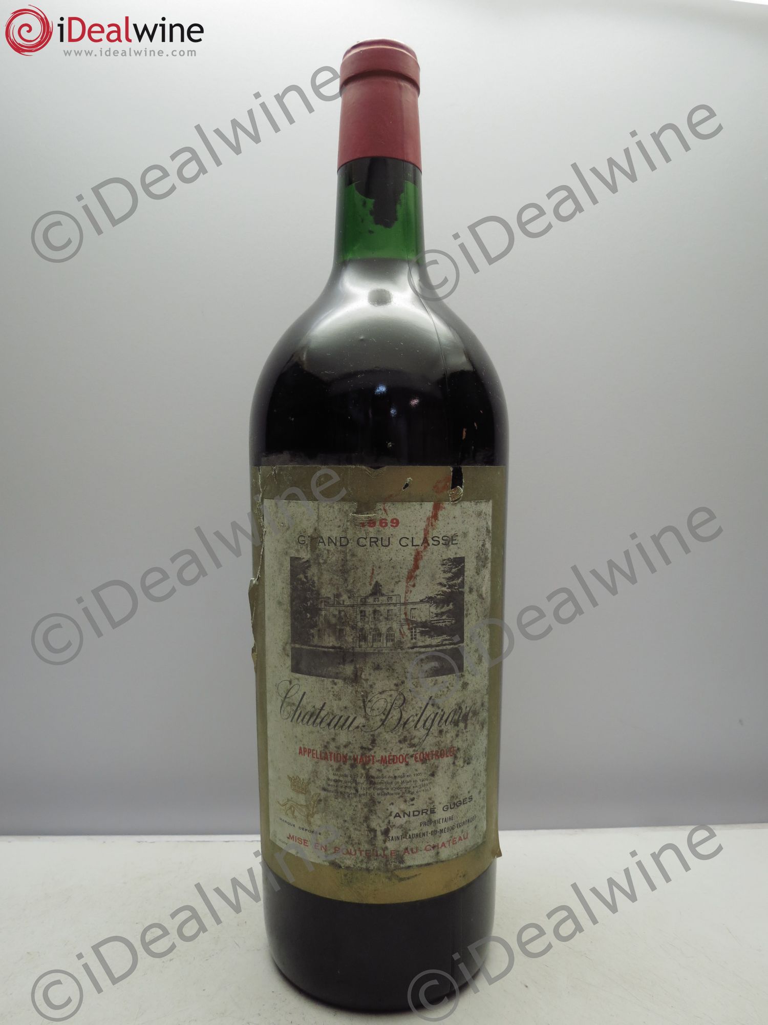 Château Belgrave 5ème Grand Cru Classé 1969 - Lot de 1 magnum - 0