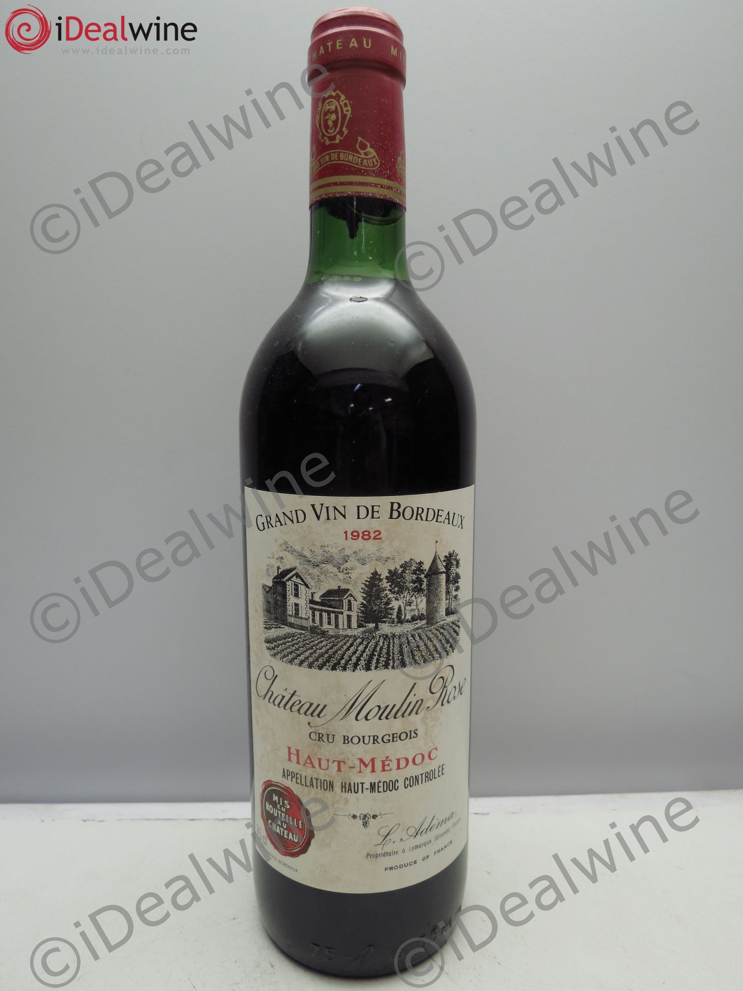 Haut Médoc Château Moulin Rose 1982 - Posten von 1 Flasche - 0