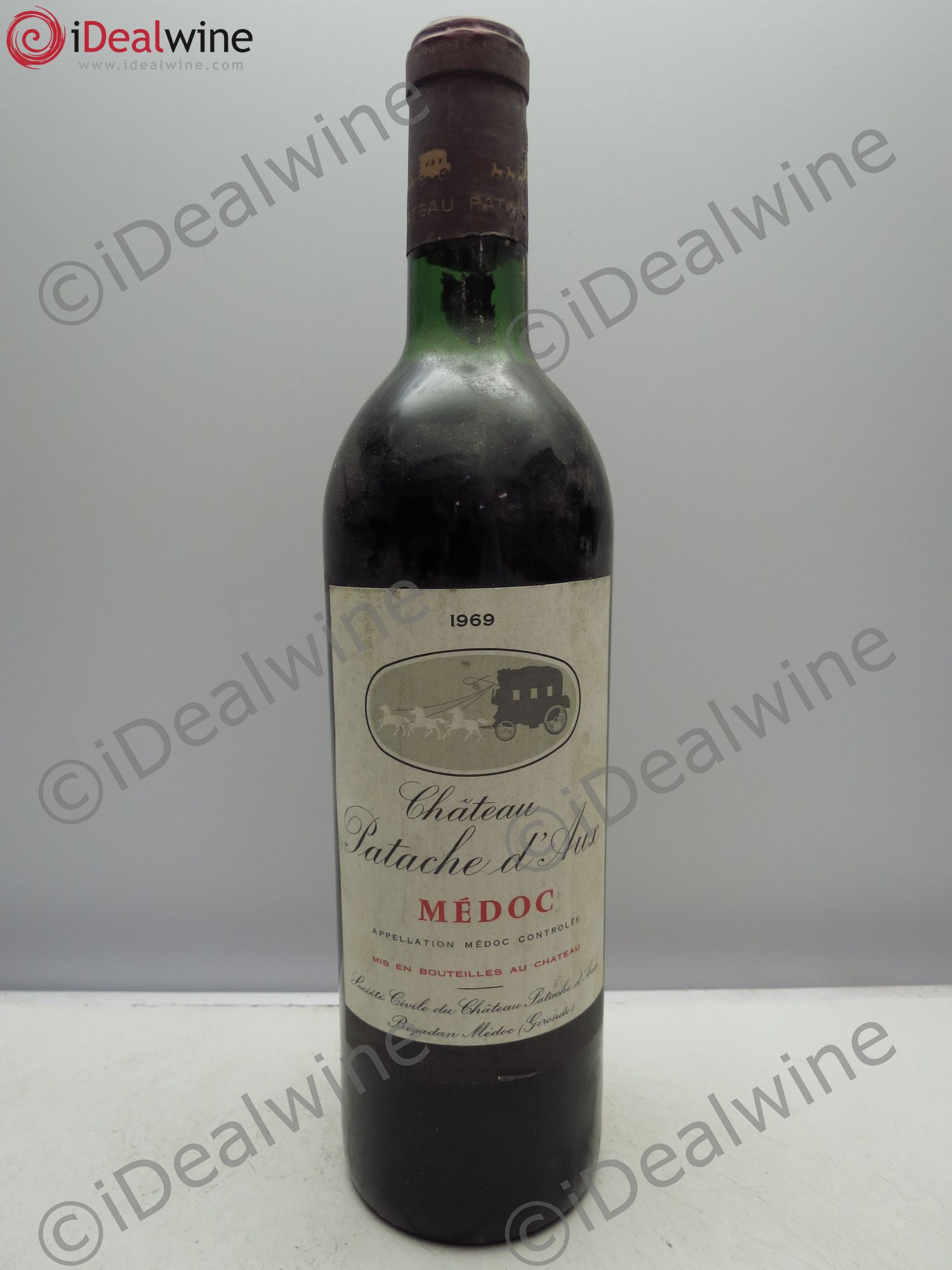 Château Patache d'Aux Cru Bourgeois 1969 - Lot de 1 bouteille - 0