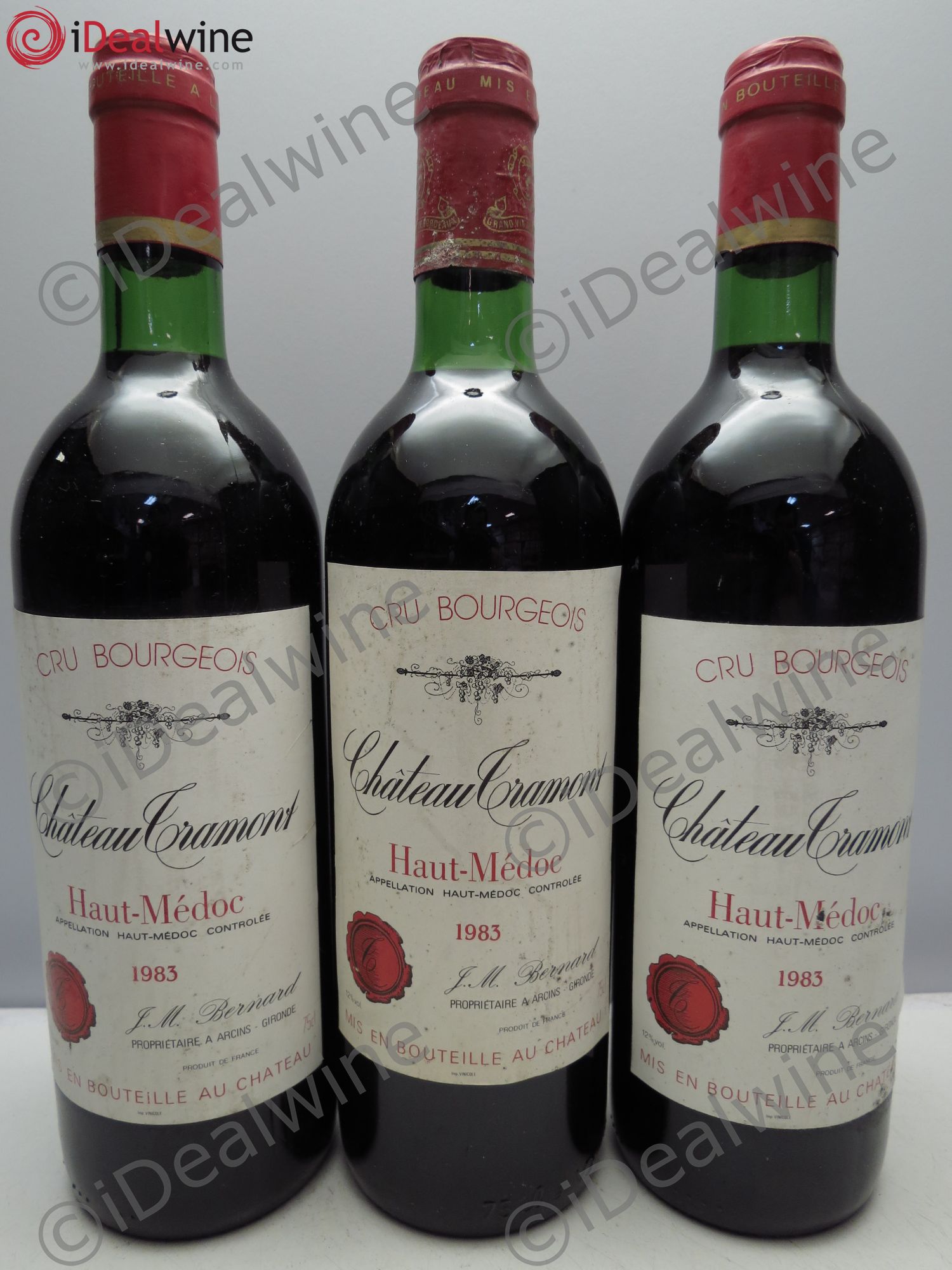 Haut Médoc Château Tramont 1983 - Posten von 3 Flaschen - 0