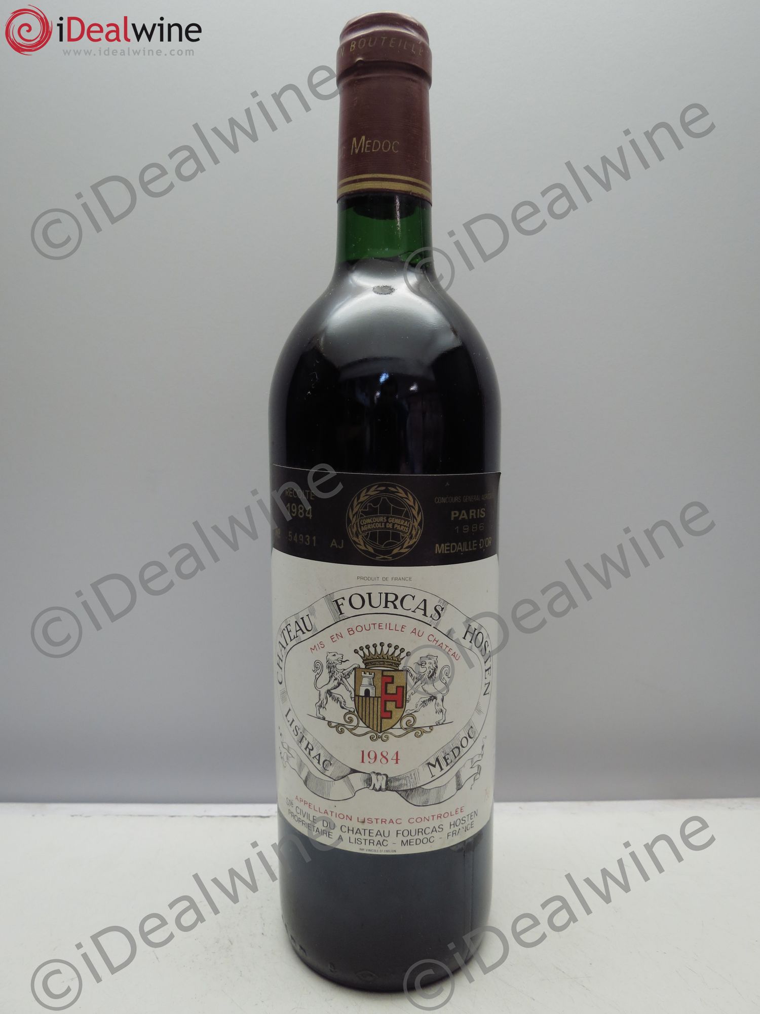 Château Fourcas Hosten Cru Bourgeois 1984 - Lot de 1 bouteille - 0