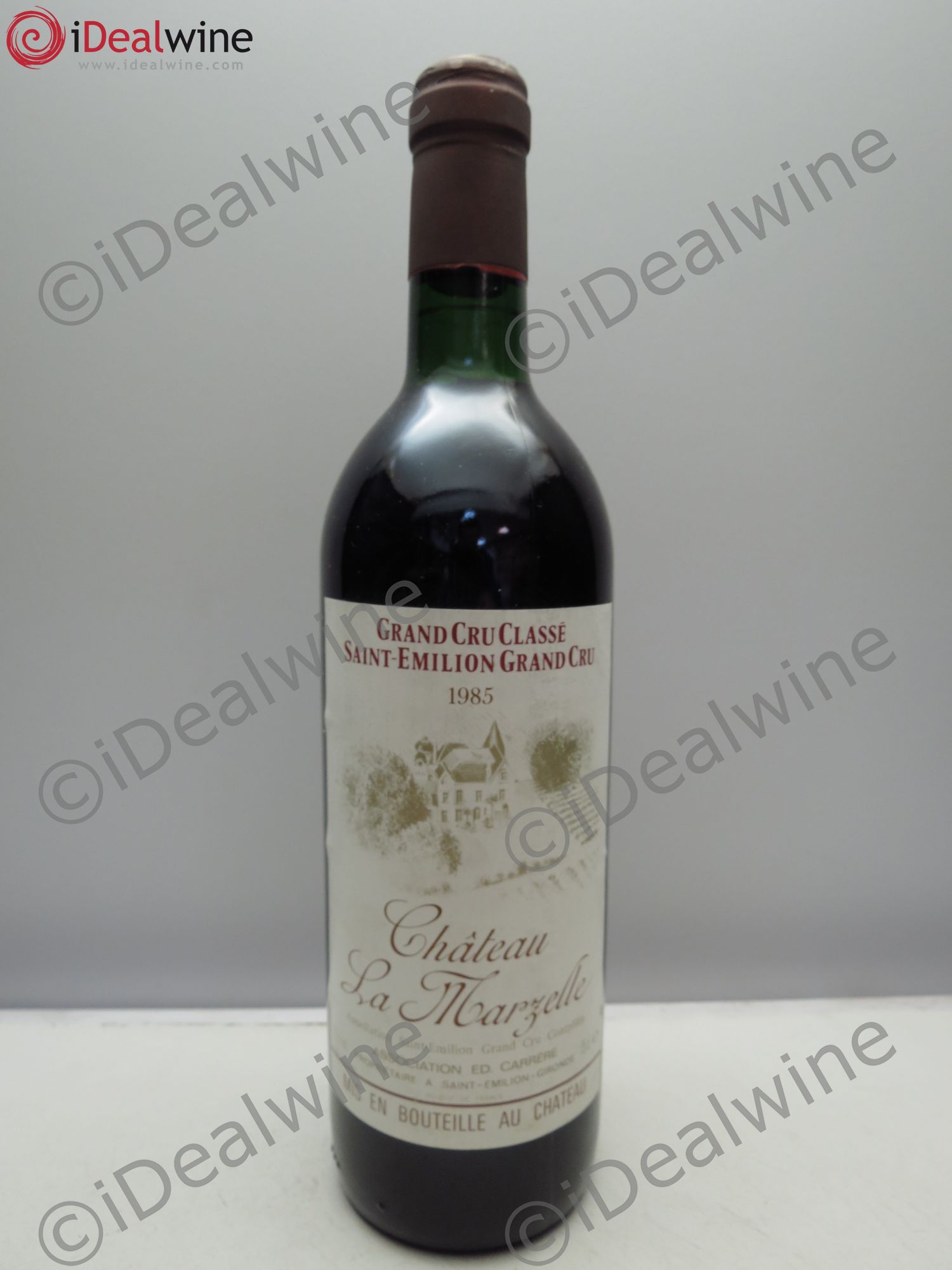 Château La Marzelle Grand Cru Classé 1985 - Lot de 1 bouteille - 0