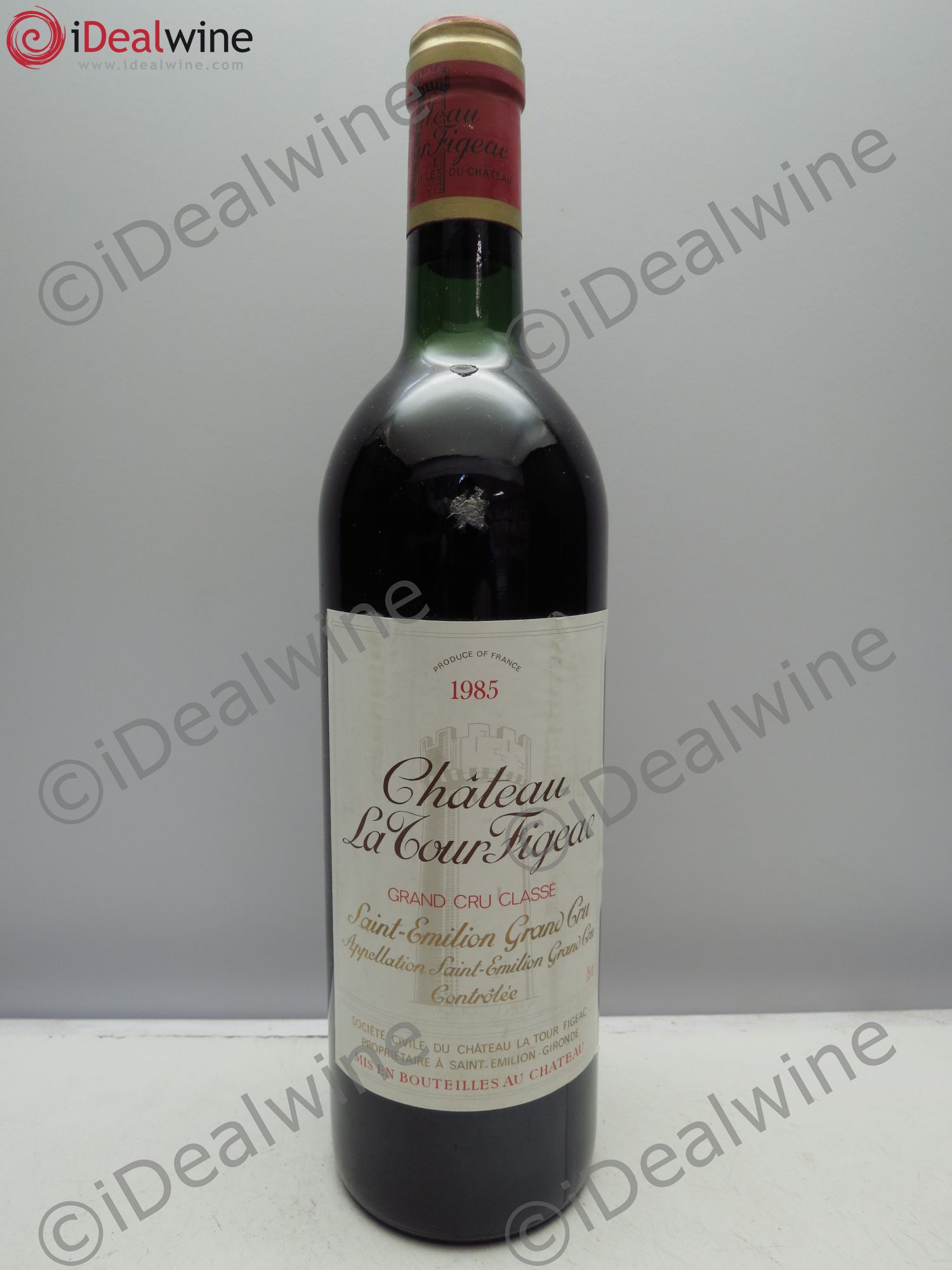 Château la Tour Figeac Grand Cru Classé 1985 - Lot de 1 bouteille - 0