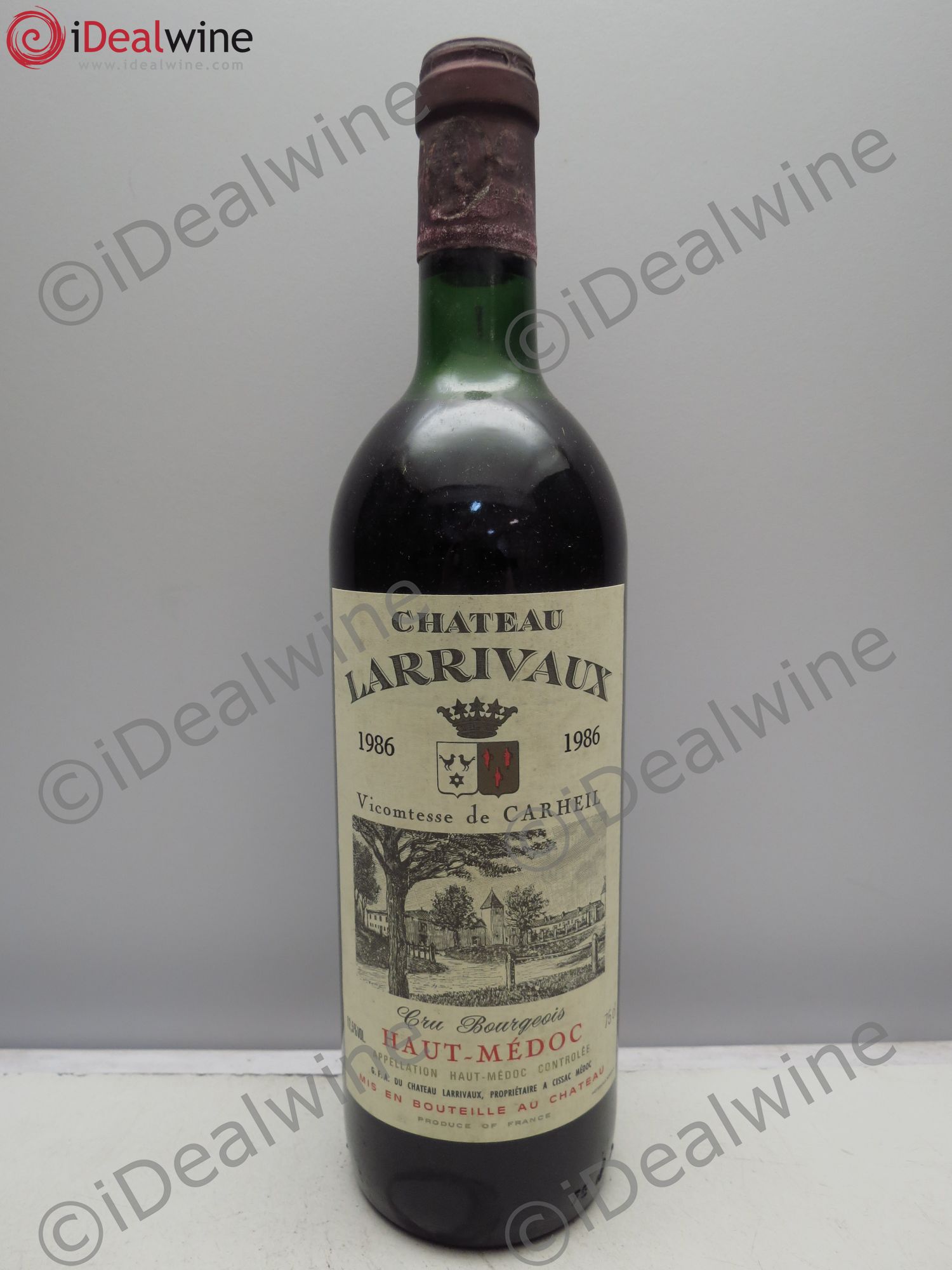 Château Larrivaux Cru Bourgeois 1986 - Lot de 1 bouteille - 0