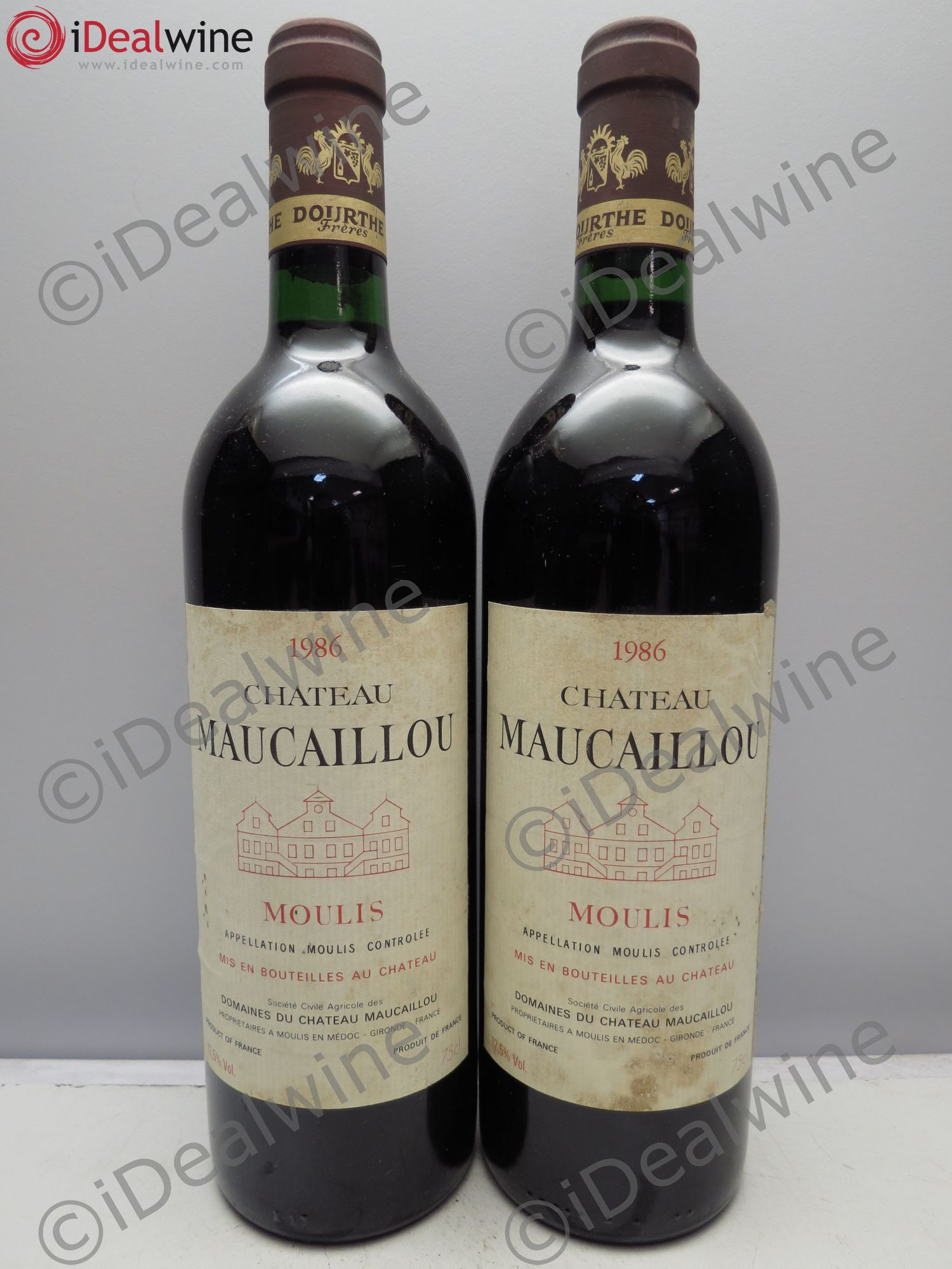 Château Maucaillou 1986 - Lot de 2 bouteilles - 0