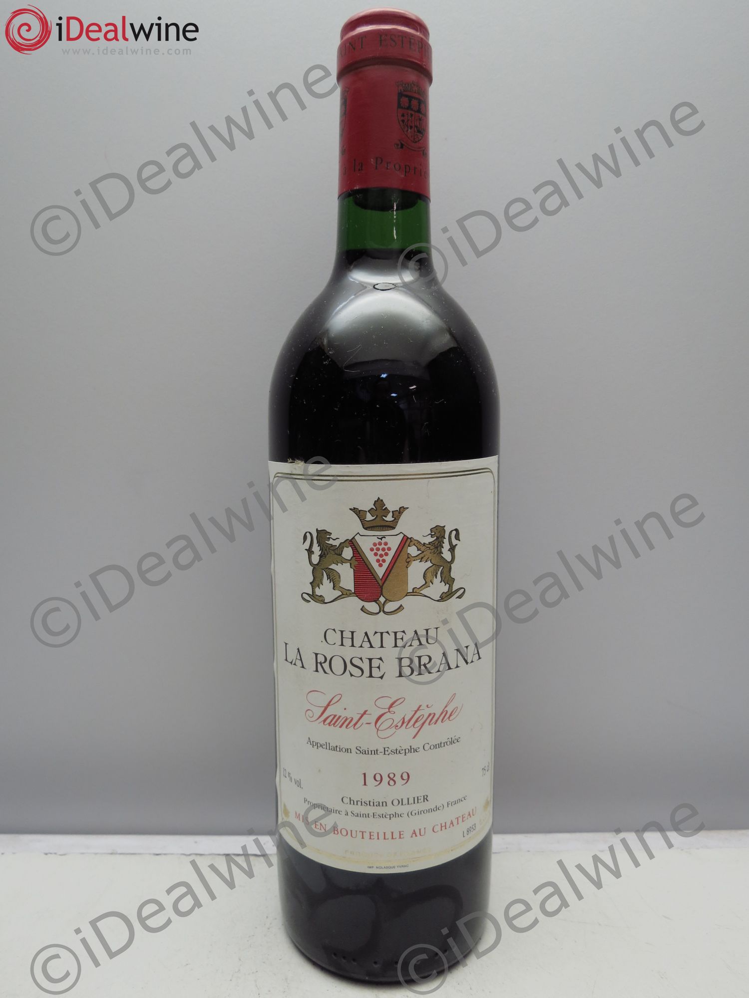 Saint-Estèphe Château La Rose Brana 1989 - Lot de 1 bouteille - 0