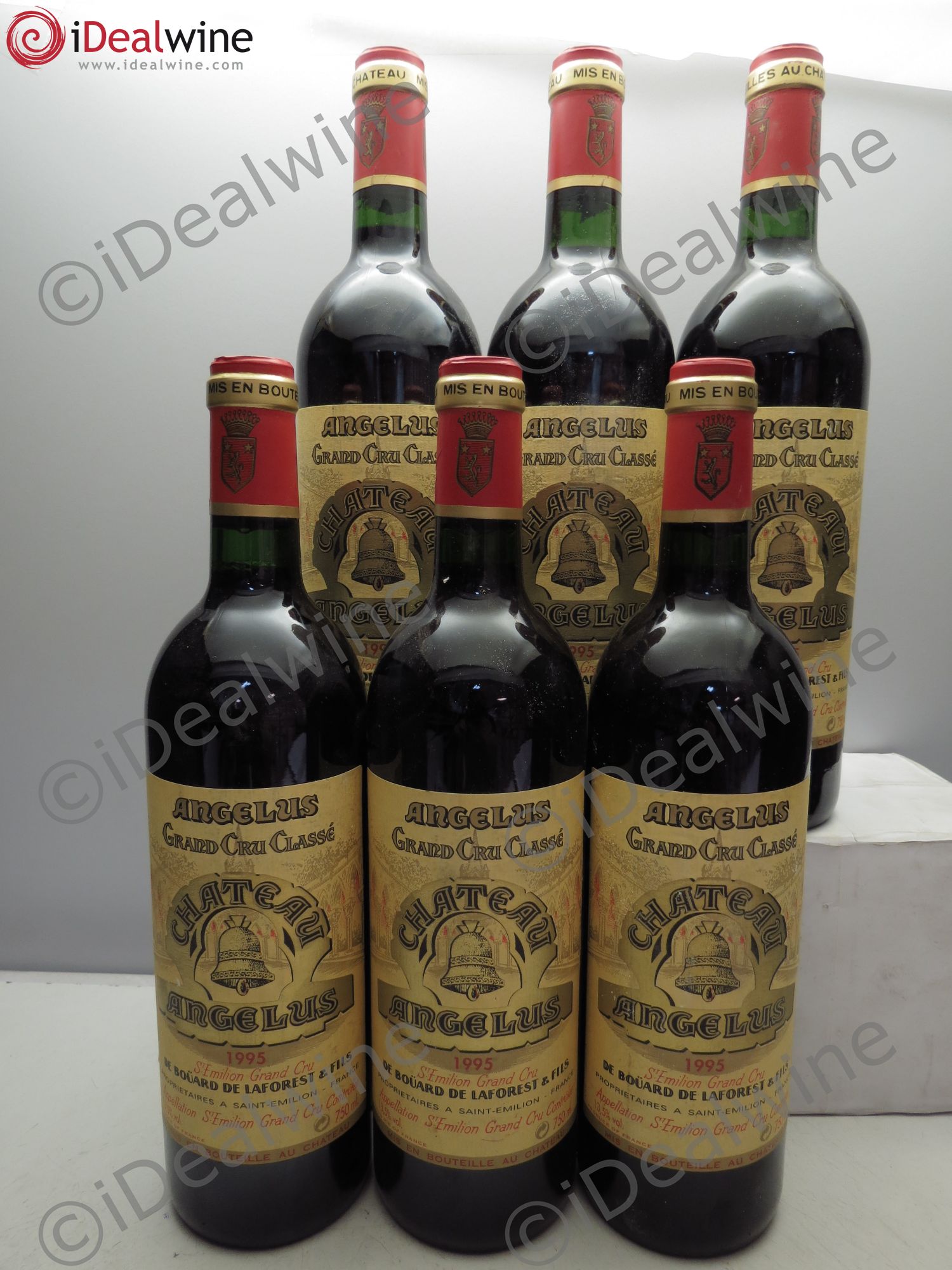 Château Angélus 1er Grand Cru Classé A 1995 - Lot de 6 bouteilles - 0