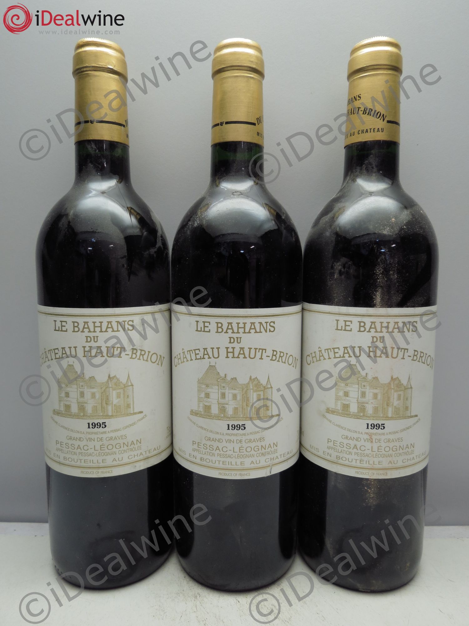 Clarence (Bahans) de Haut-Brion Second Vin 1995 - Lot de 3 bouteilles - 0