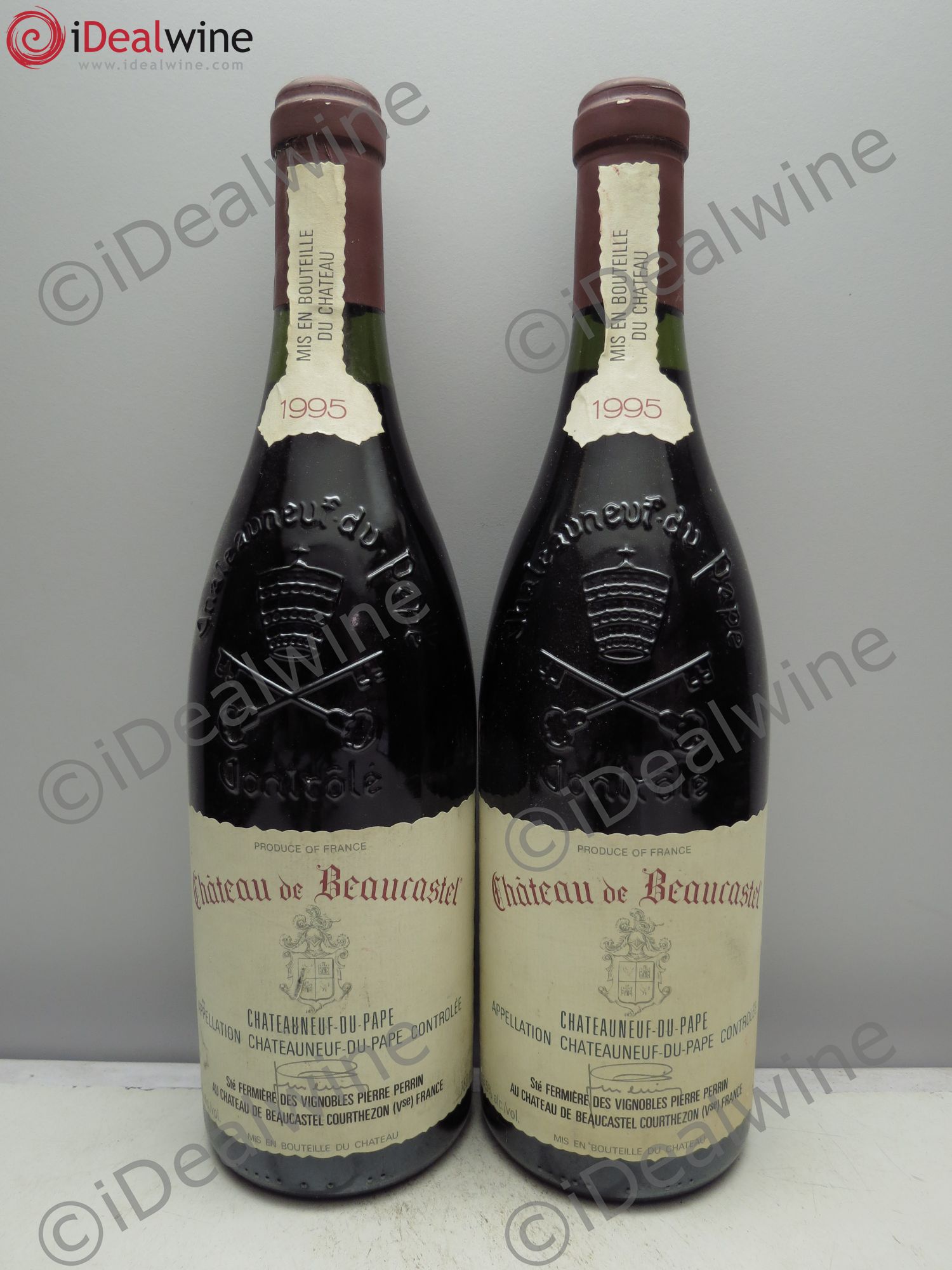 Châteauneuf-du-Pape Château de Beaucastel Famille Perrin 1995 - Lot de 2 bouteilles - 0