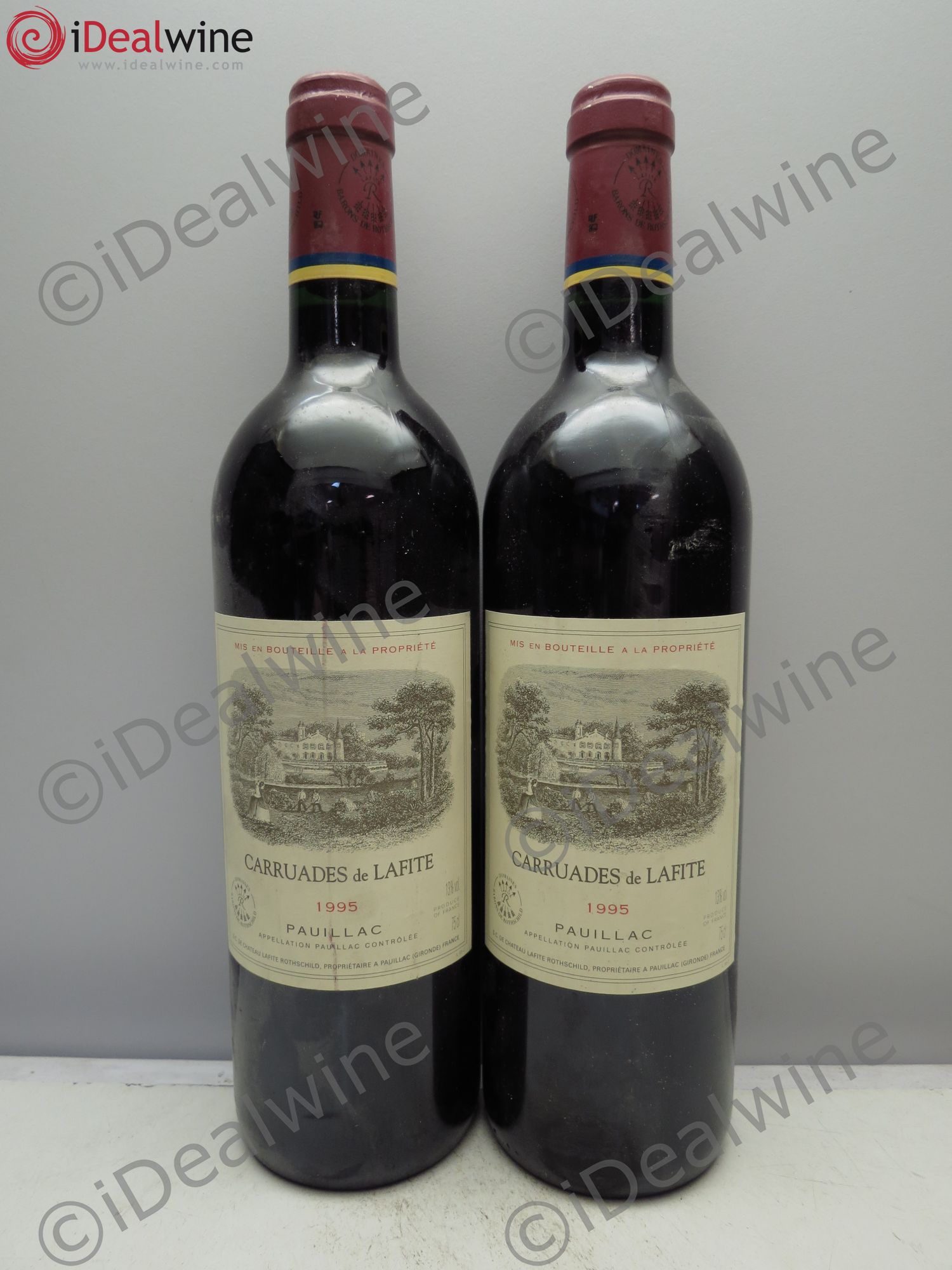 Carruades de Lafite Rothschild Second Vin 1995 - Lot de 2 bouteilles - 0