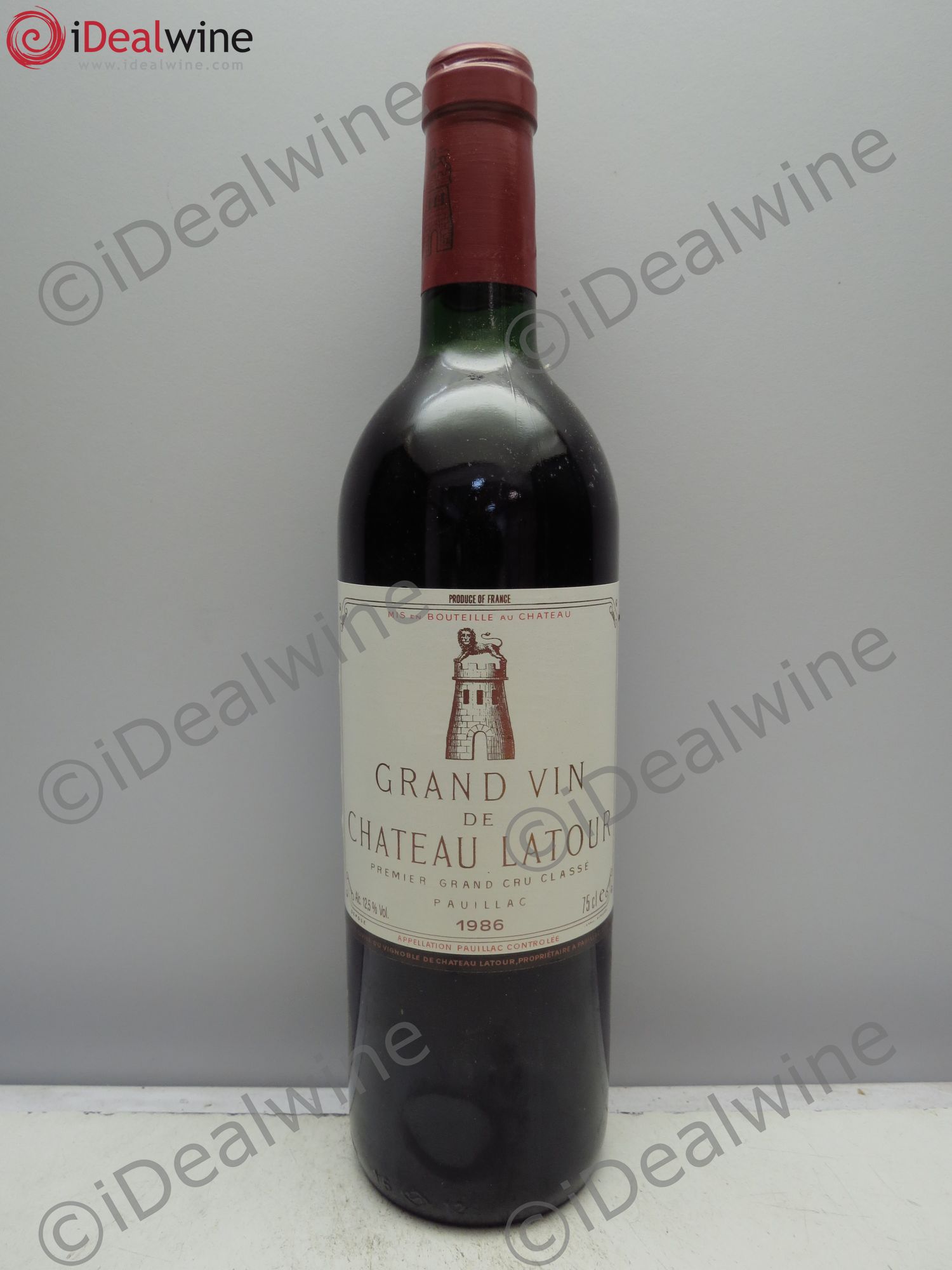 Château Latour 1er Grand Cru Classé 1986 - Lot de 1 bouteille - 0