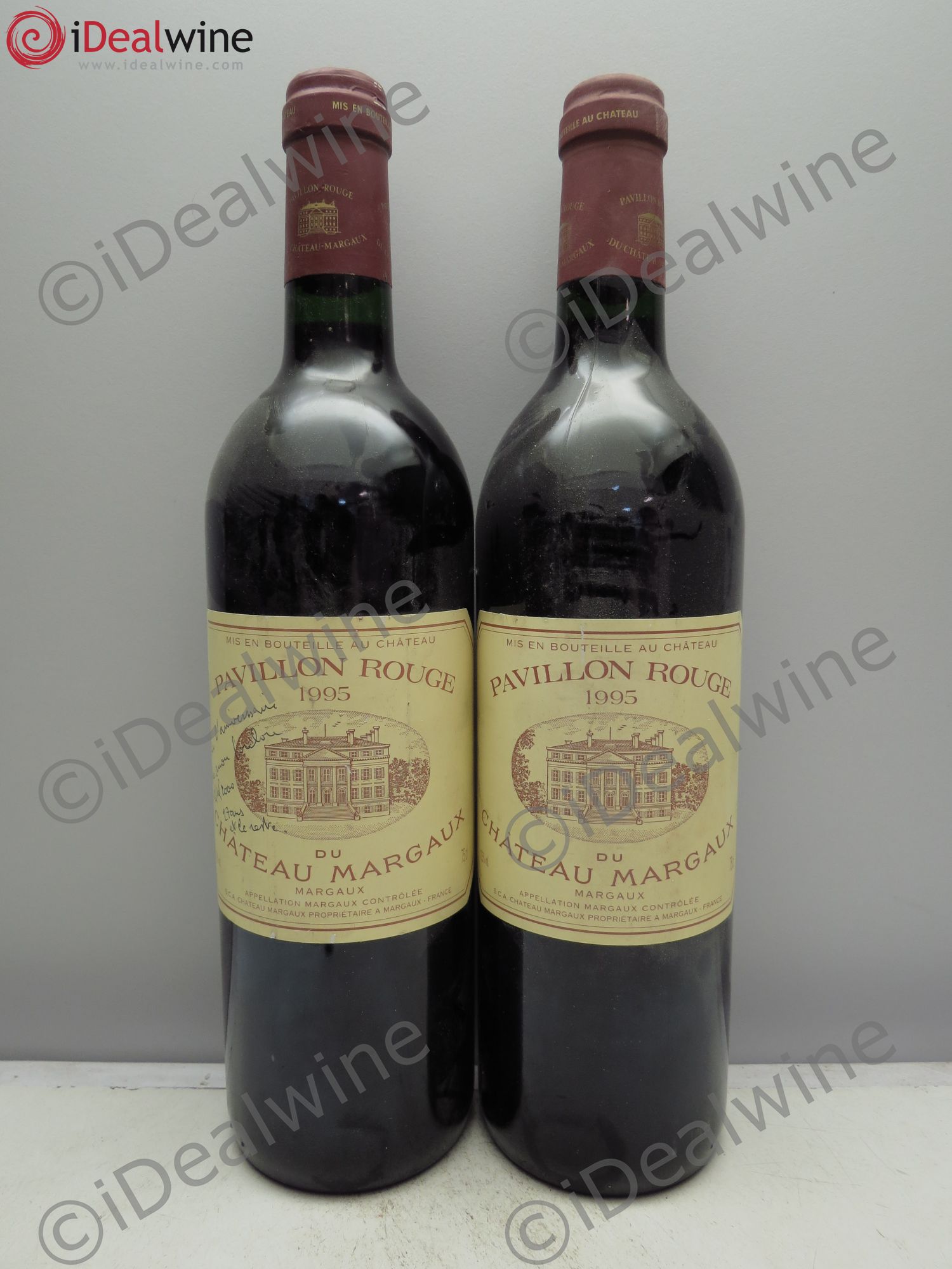 Pavillon Rouge du Château Margaux Second Vin (1 Trace de Stylo) 1995 - Lot de 2 bouteilles - 0