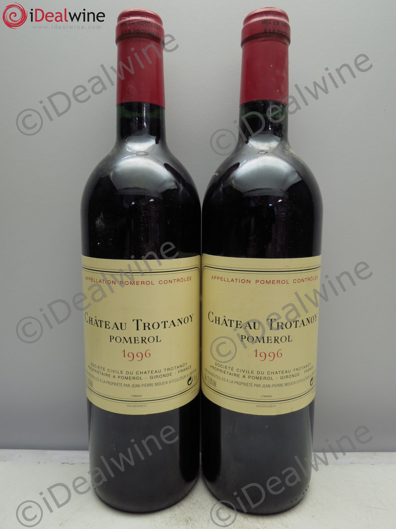 Château Trotanoy 1996 - Lot de 2 bouteilles - 0