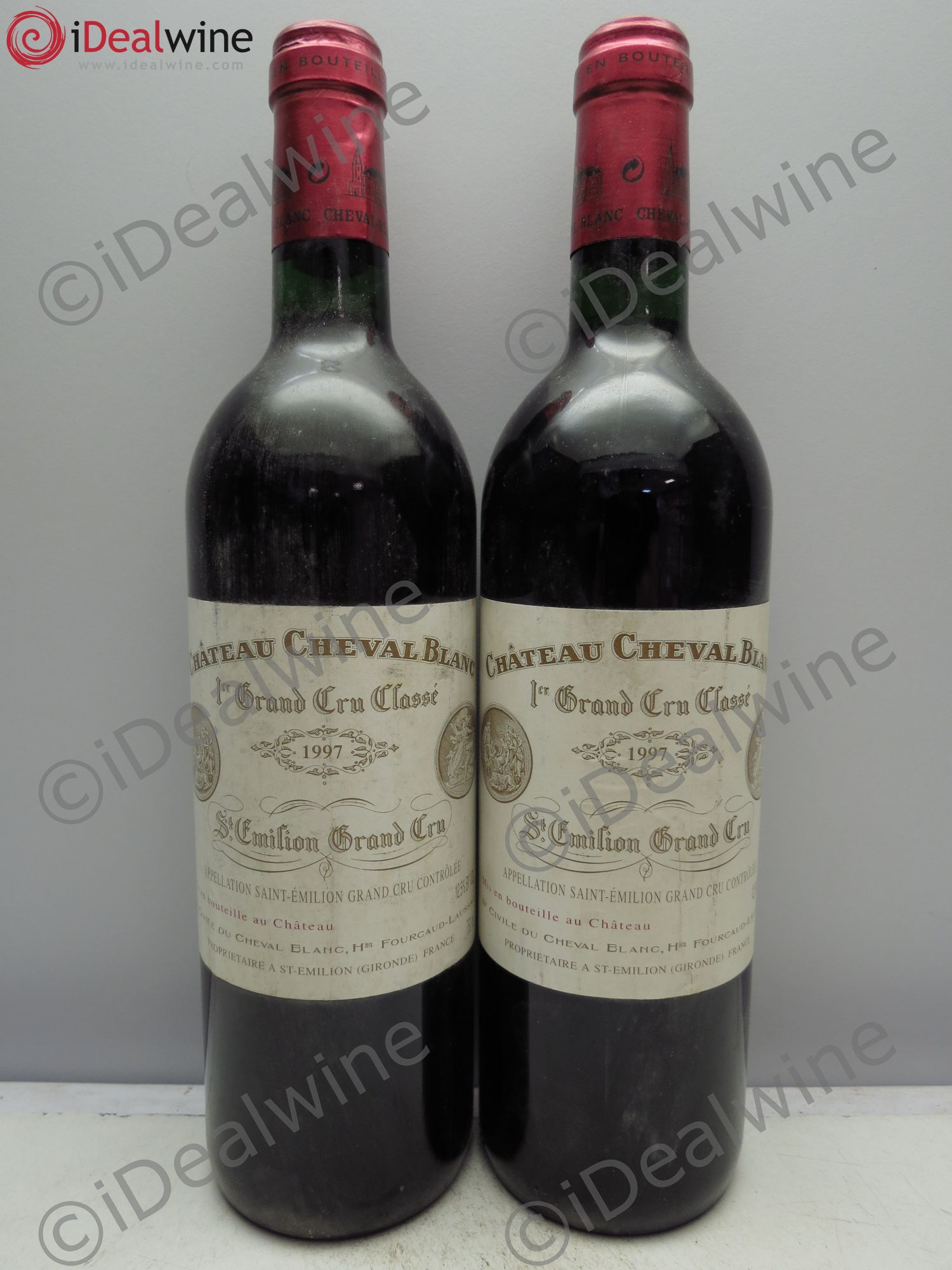 Château Cheval Blanc 1er Grand Cru Classé A 1997 - Lot de 2 bouteilles - 0