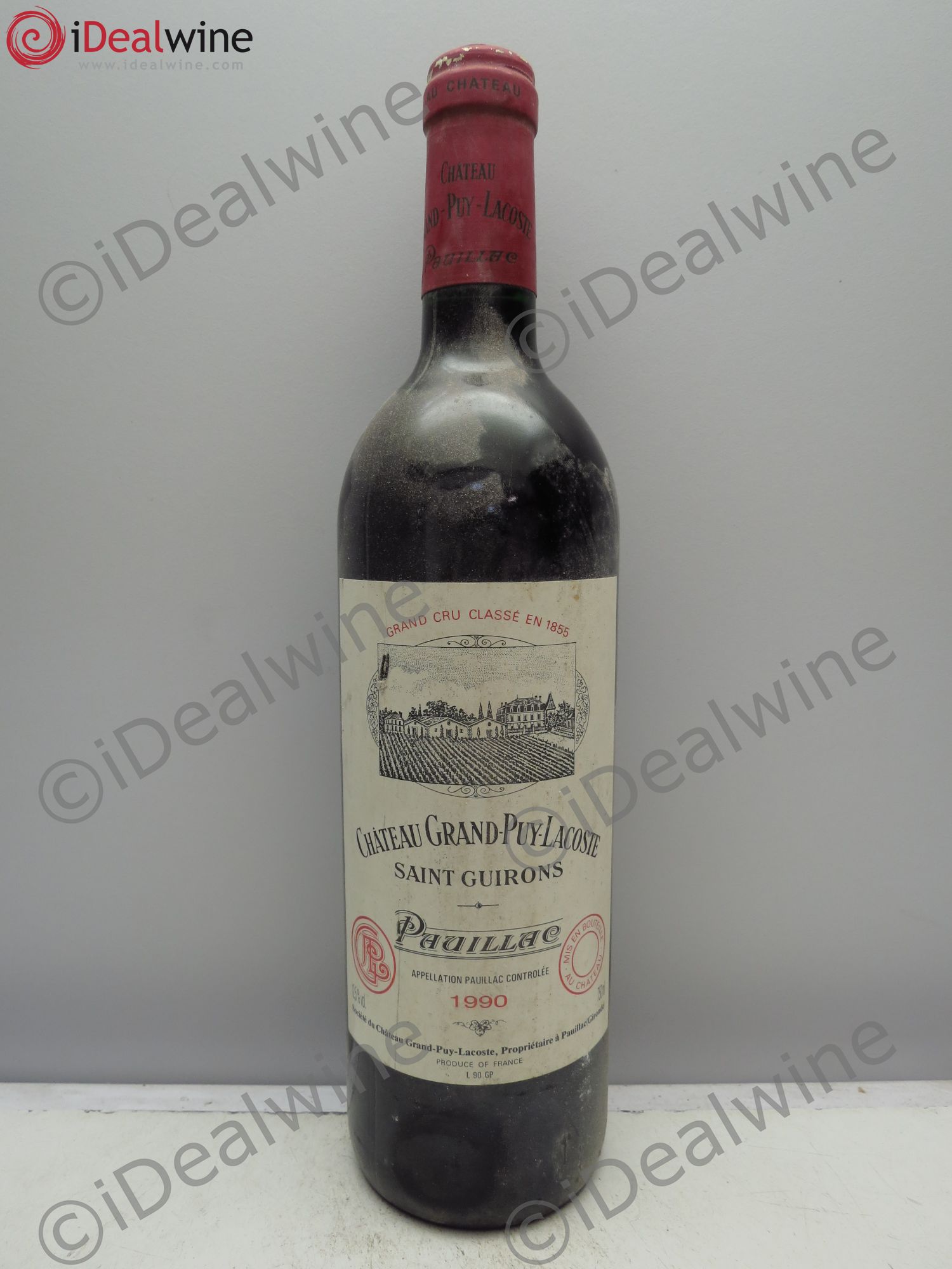 Château Grand Puy Lacoste 5ème Grand Cru Classé 1990 - Lot de 1 bouteille - 0